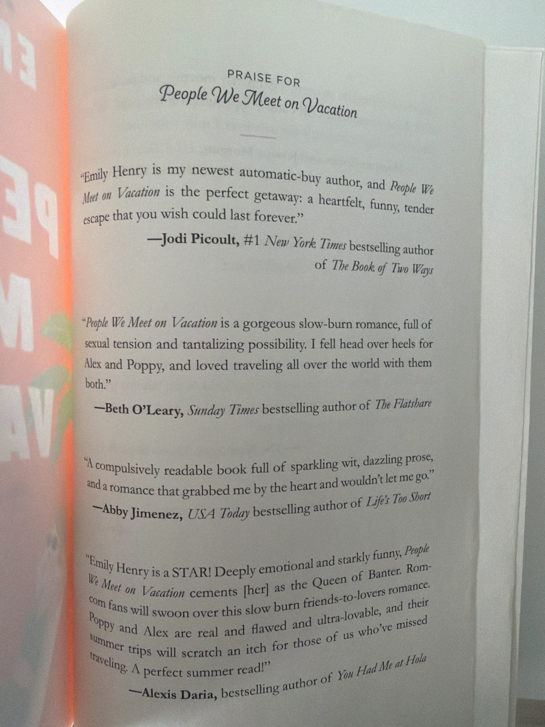 People We Meet on Vacation by Emily Henry Novel - photo 3