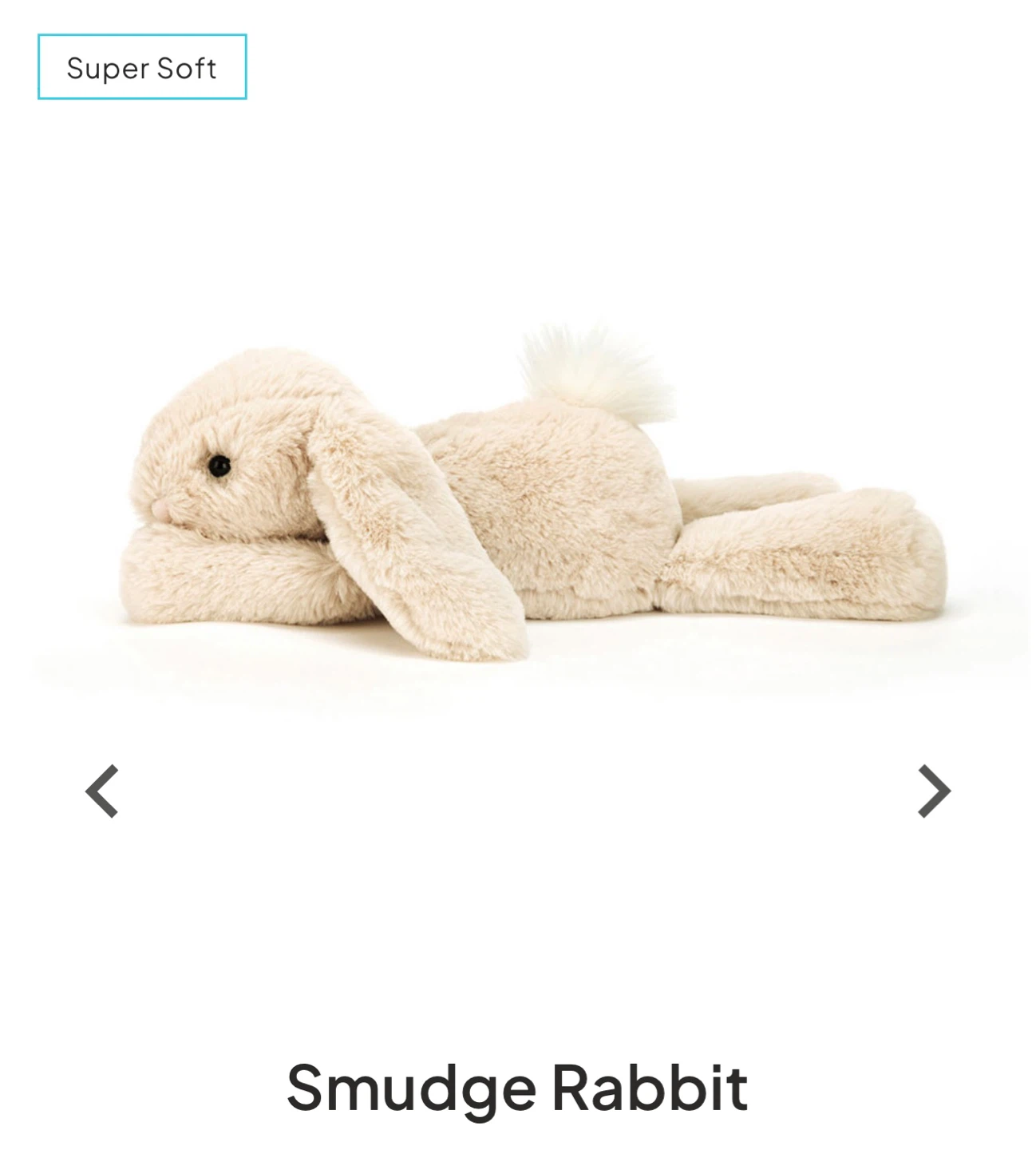 Jellycat Smudge Rabbit Plush Toy - Medium - photo 3
