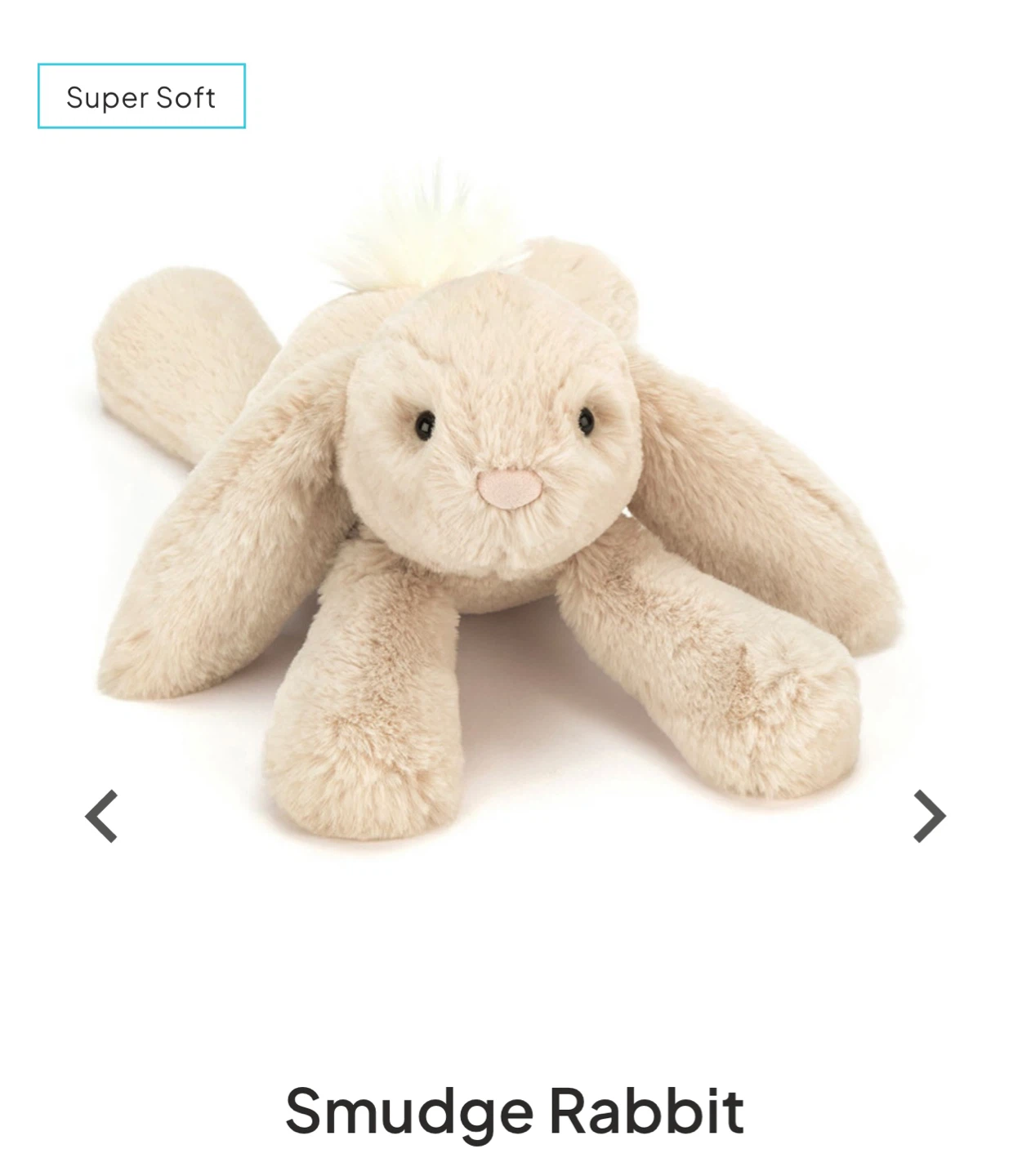 Jellycat Smudge Rabbit Plush Toy - Medium - photo 2
