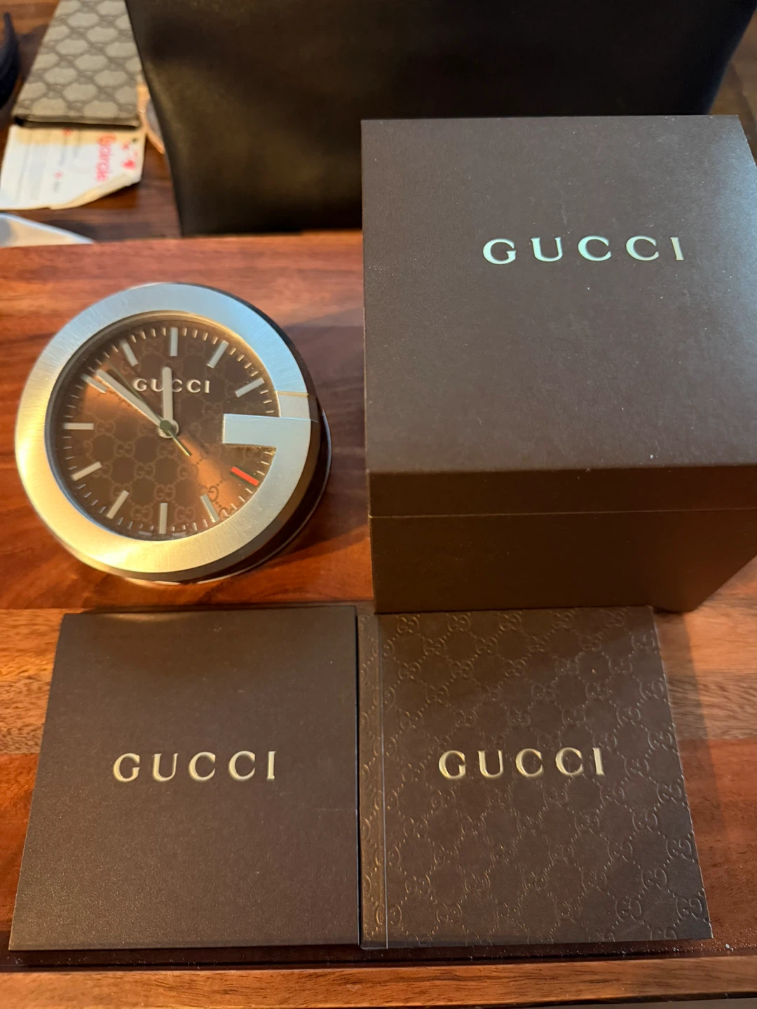 Gucci Swiss Made 210 Alarm Clock (Brown) (14947633)