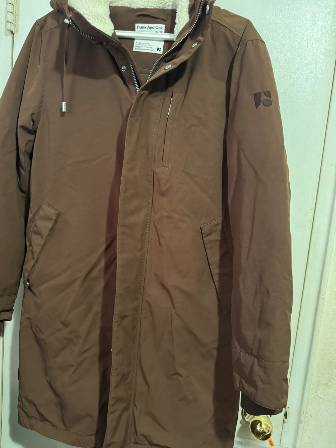 Frank And Oak Brown Parka Jacket