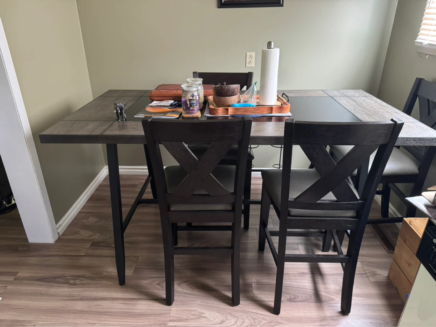 Dining Table Set with 4 Chairs
