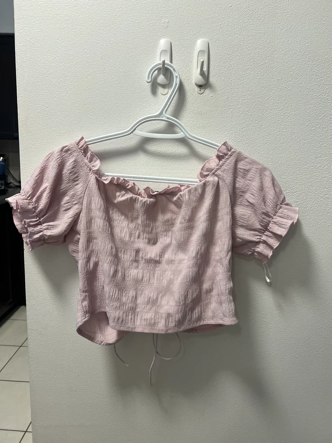 Pink Ruched Crop Top - photo 2