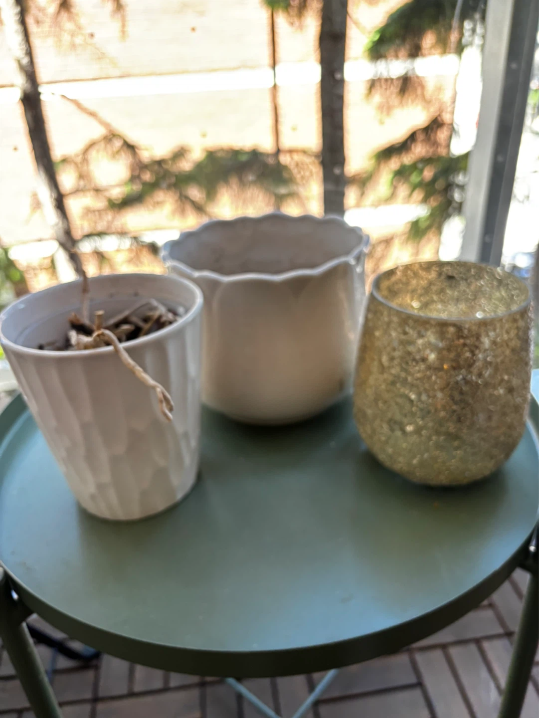 3 Potting Vases and Organic Potting Mix