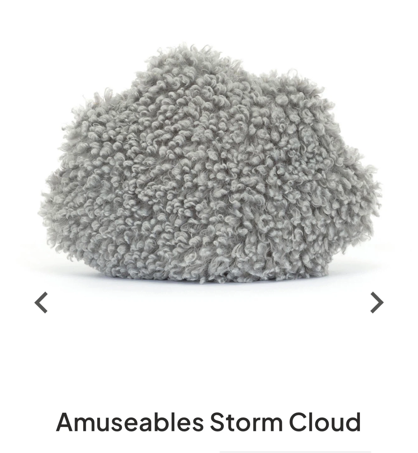 Jellycat Amuseables Storm Cloud Plush Toy - photo 4