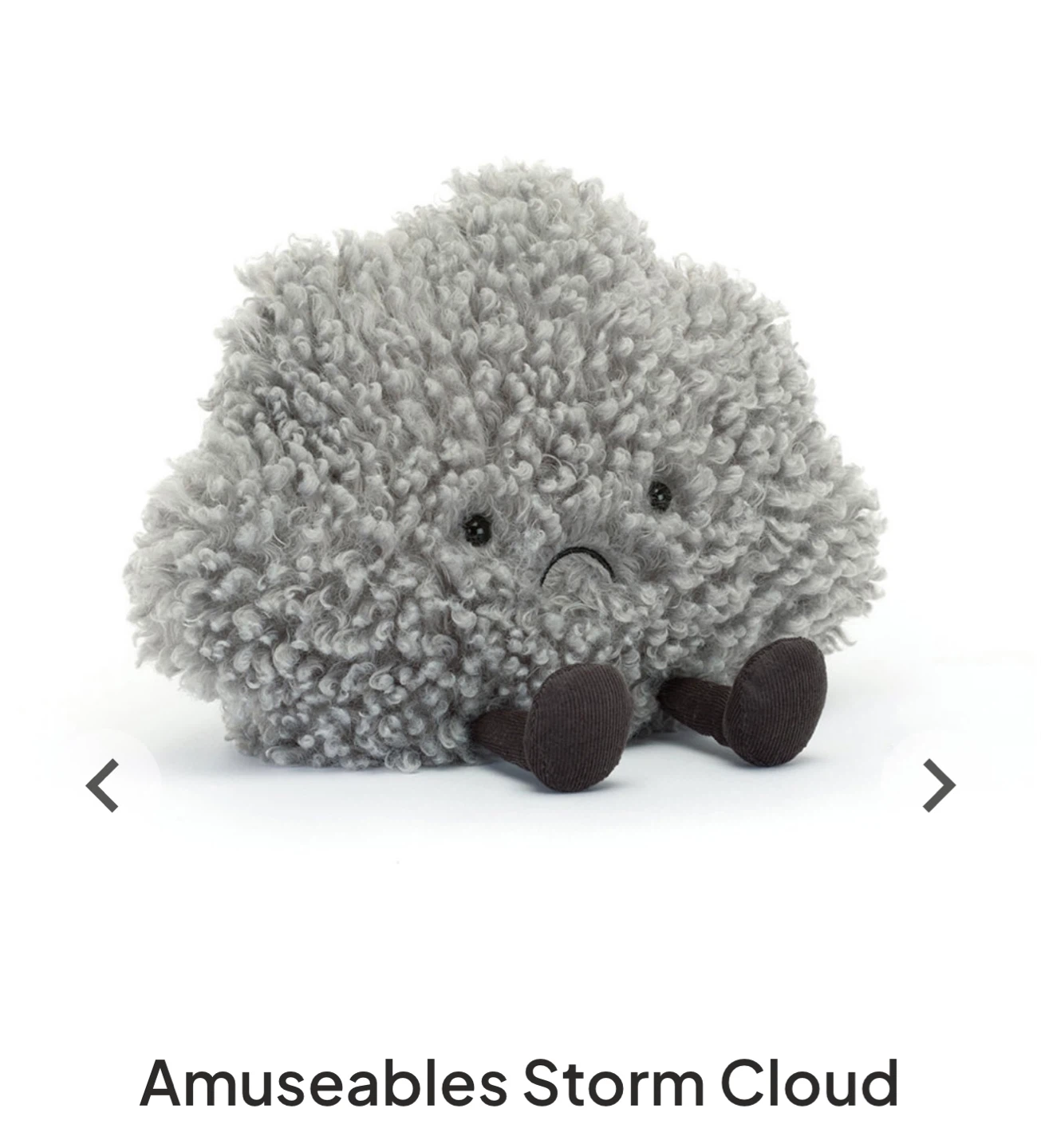 Jellycat Amuseables Storm Cloud Plush Toy - photo 2