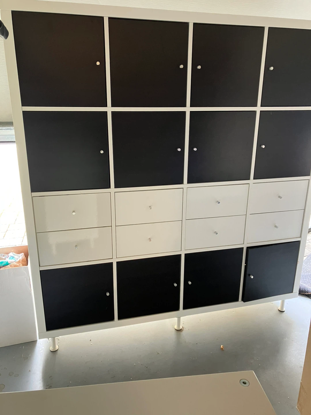 Kallax Shelving Unit with Doors and Drawers