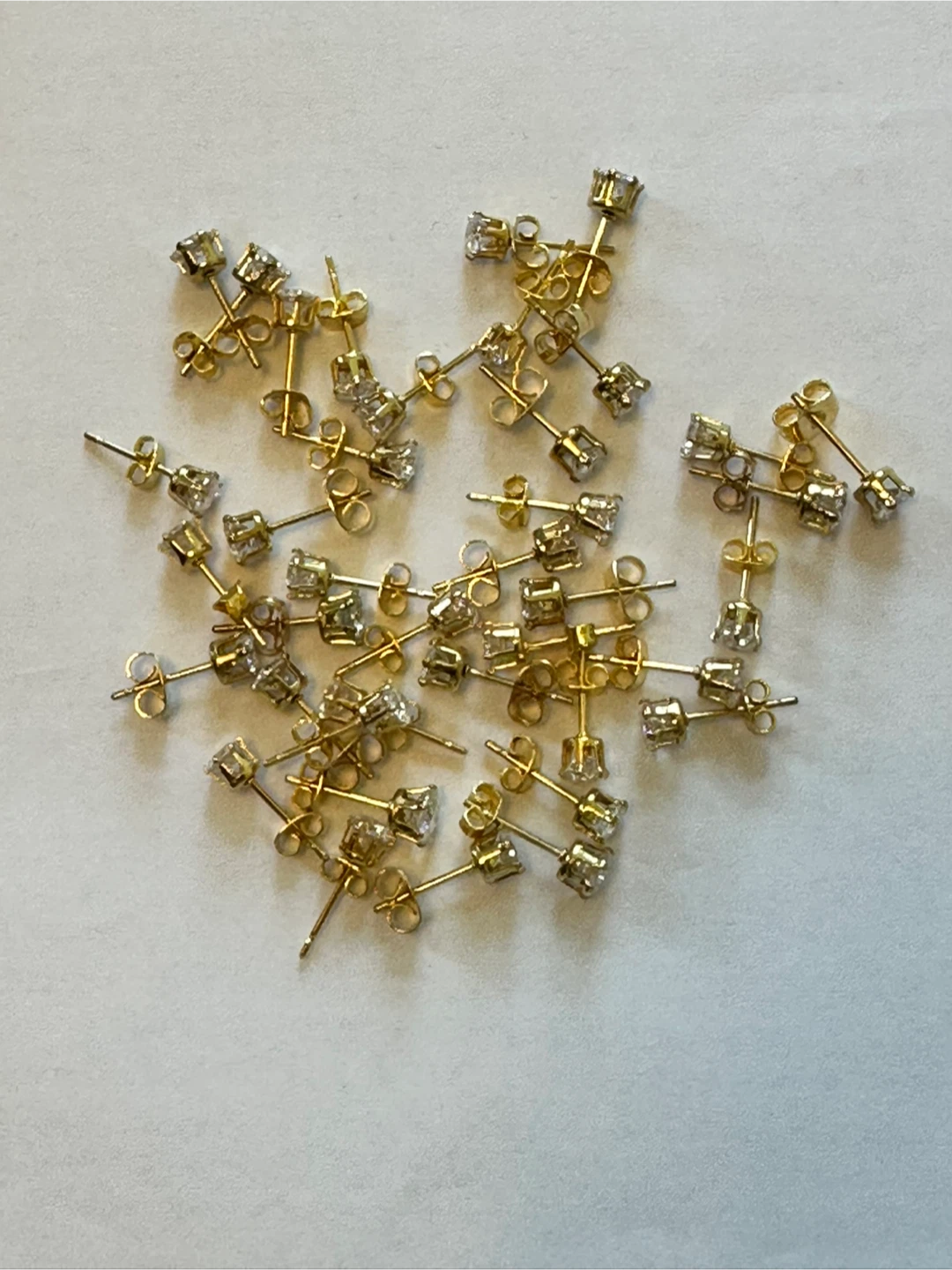 24 Pair of 1/4 Carat Moissanite Stud Earrings