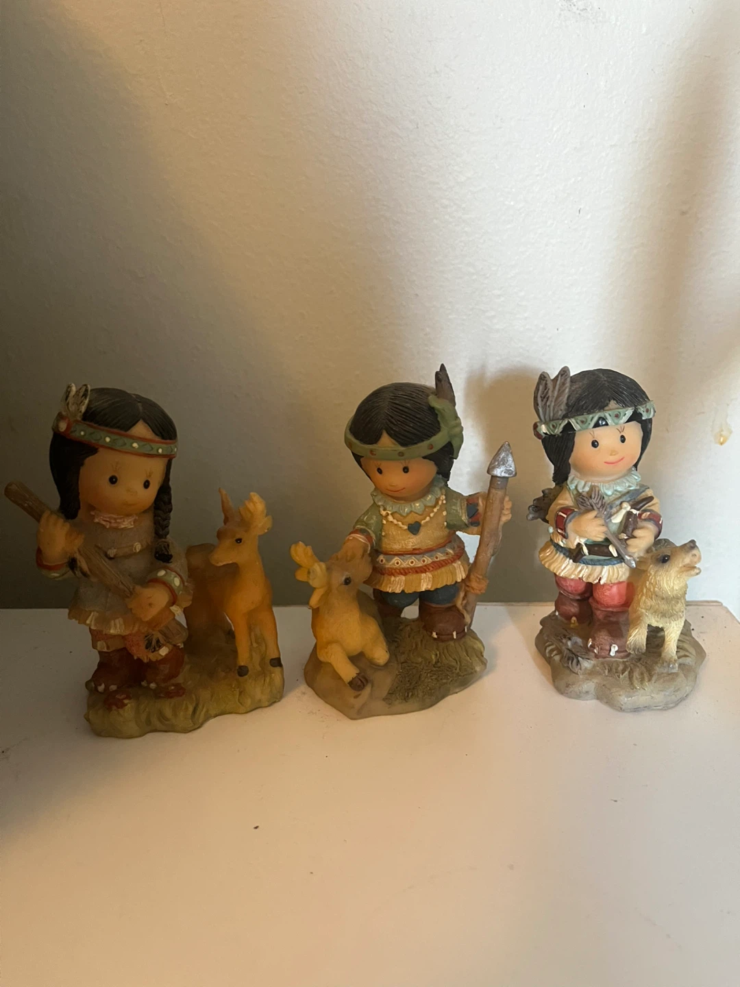 Set of 6 Indigenous Children with Animals - photo 3
