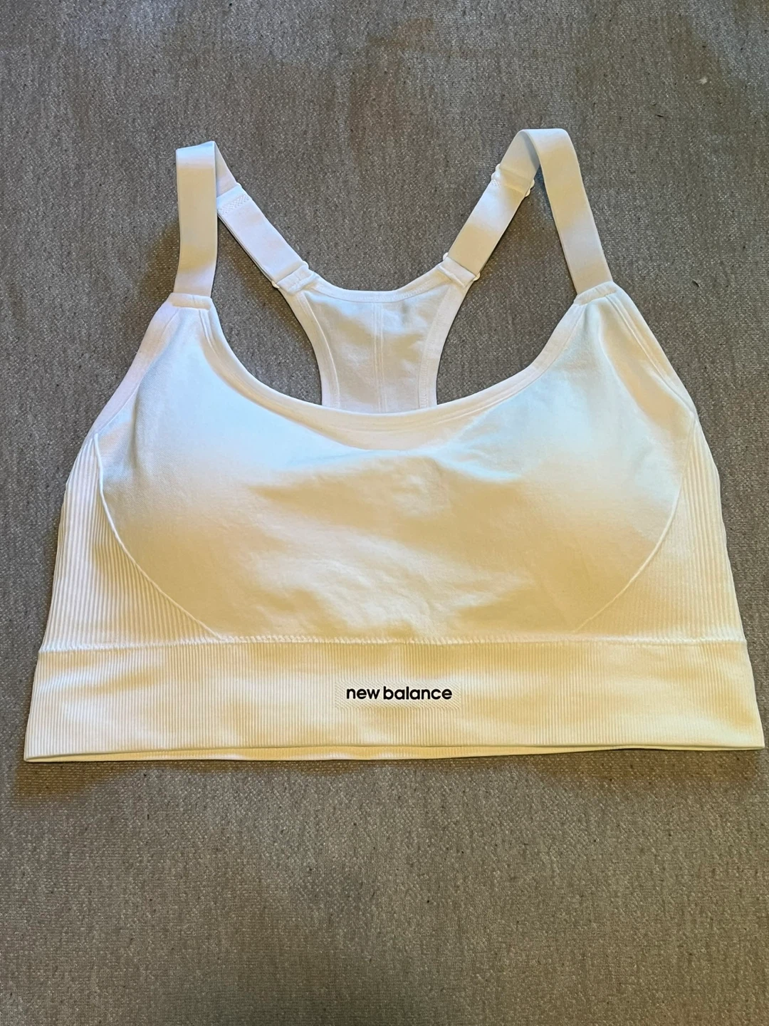 White New Balance Sports Bra XL