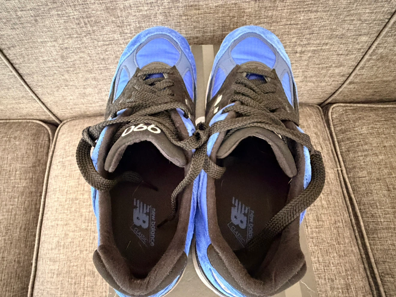 New Balance M990PL2 Made in USA Running Shoes Blue Black Size 10 - photo 5