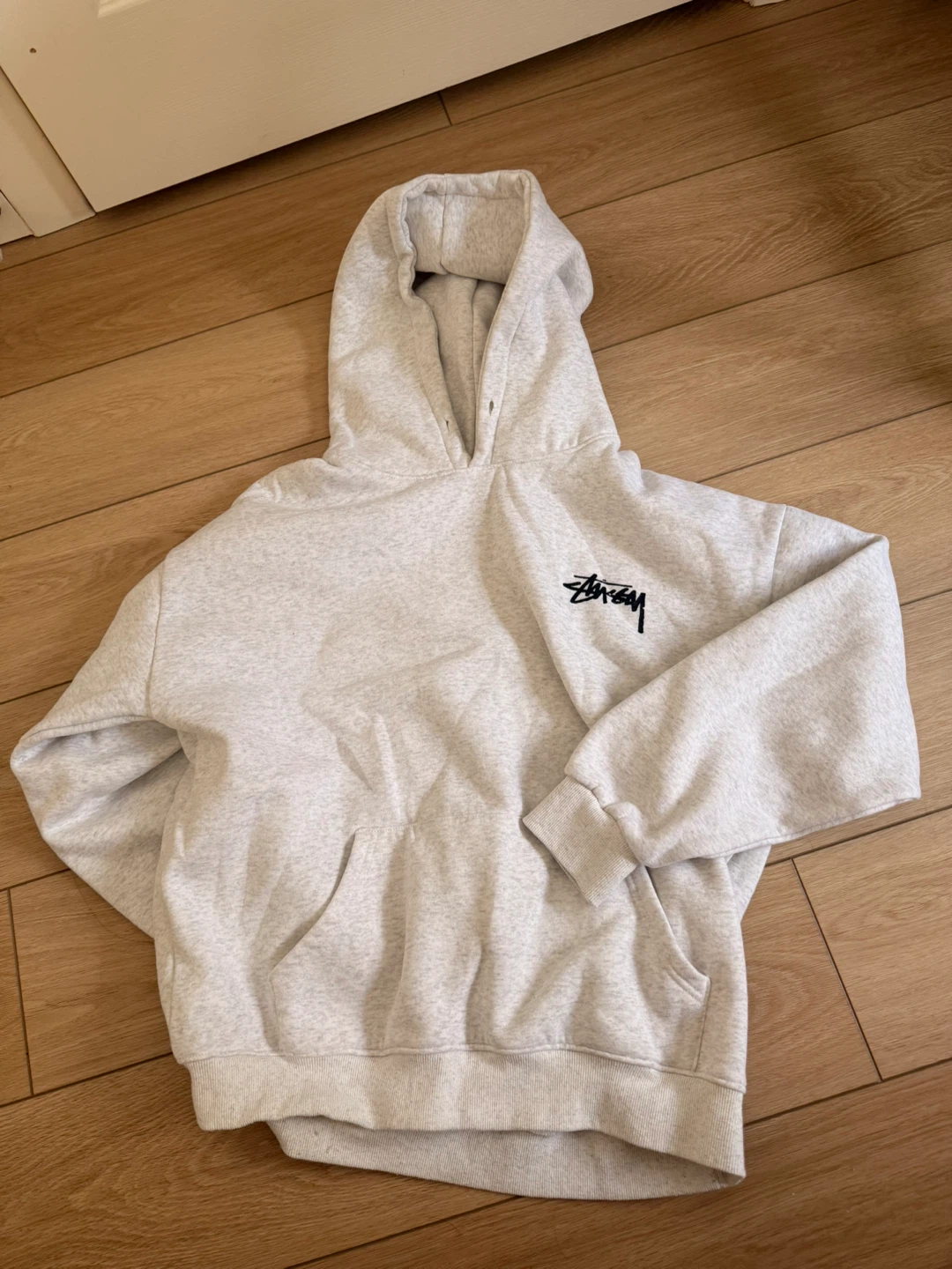 Grey Stussy Hoodie