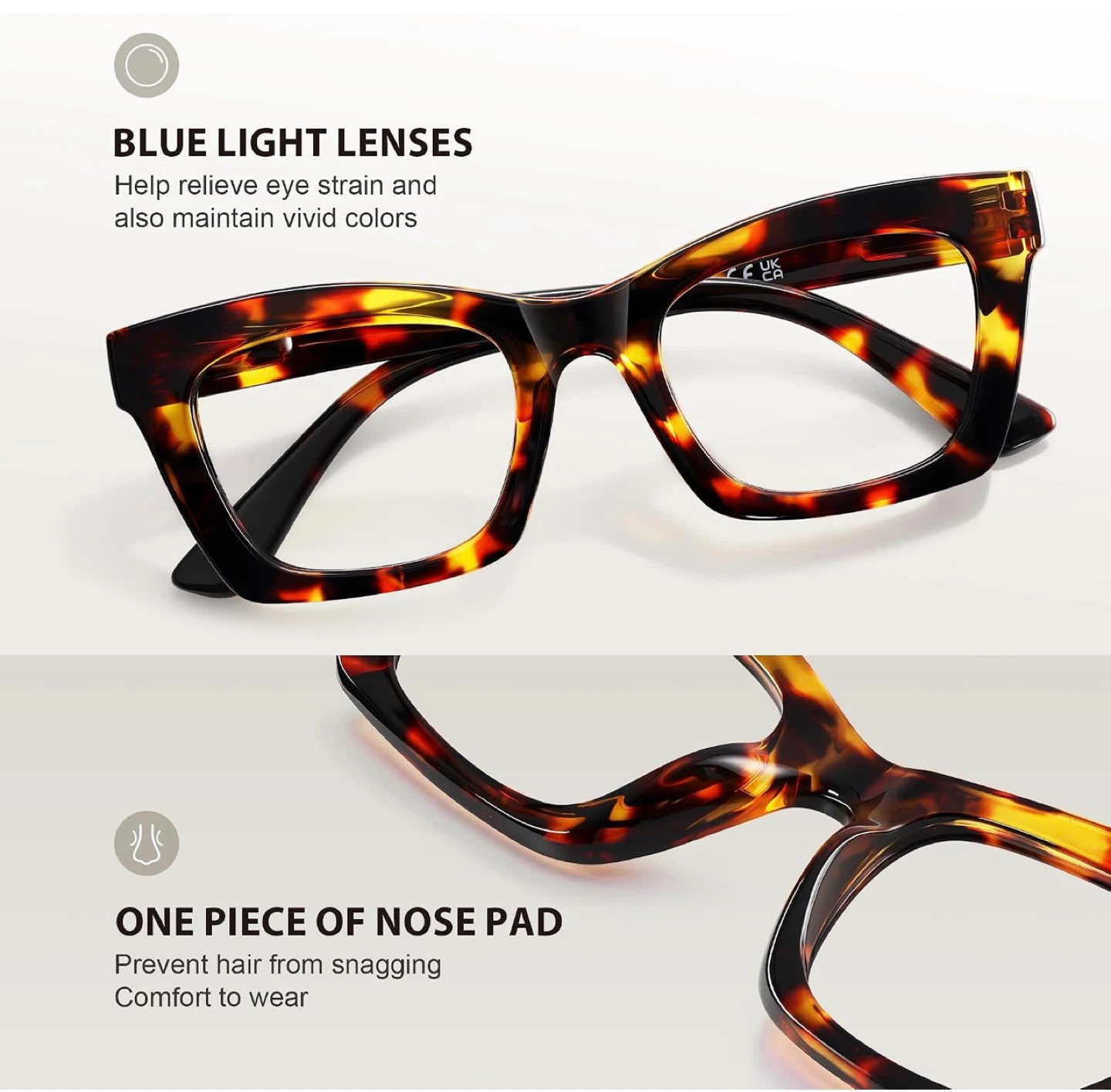 Blue Light Blocking Glasses Tortoise Shell - photo 5