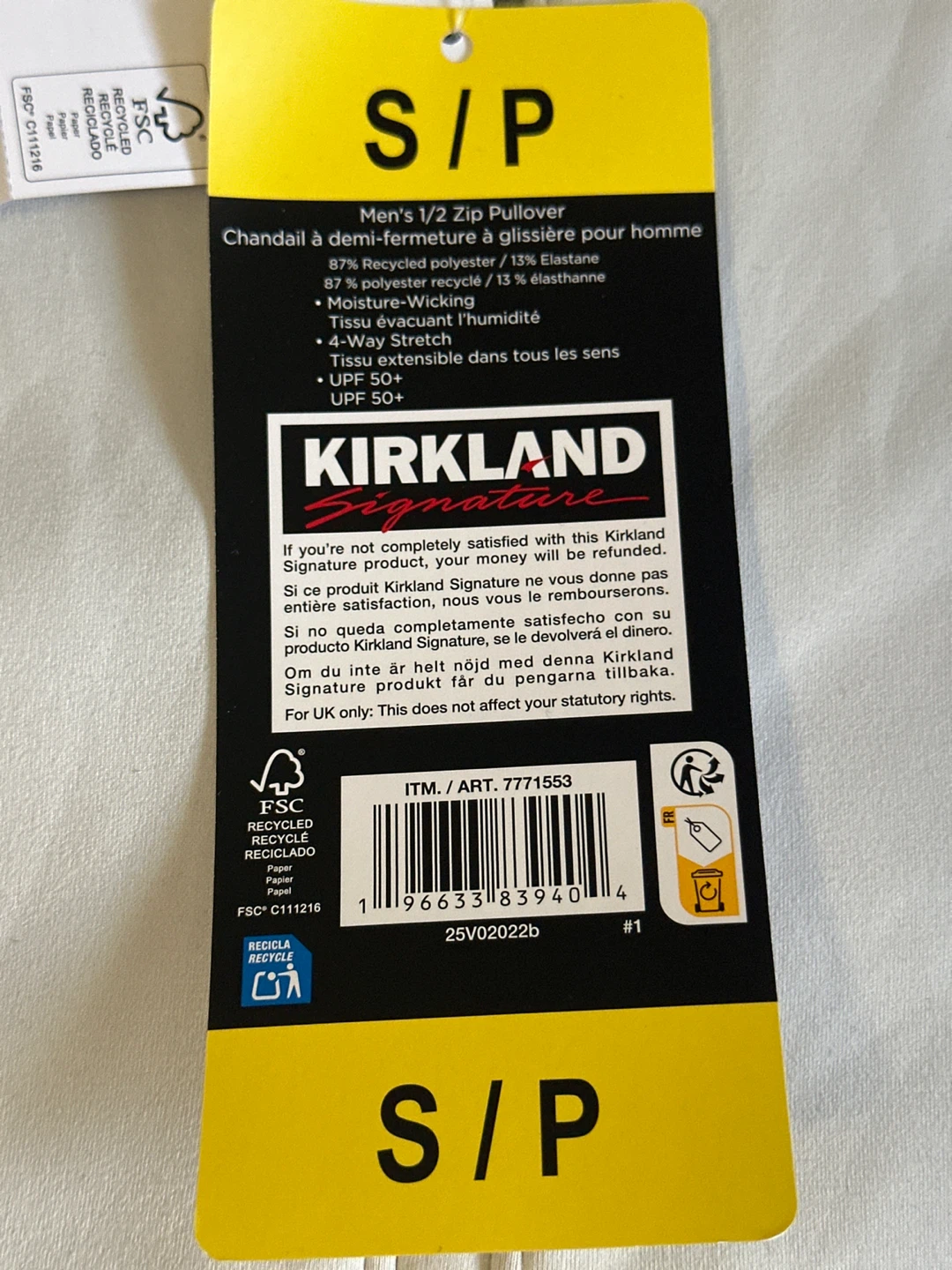 Kirkland Signature Men's Zip Pullover - photo 3