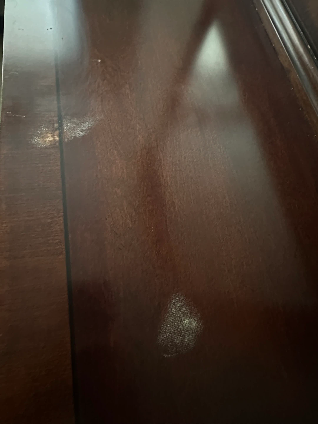 Dark Solid Wood Dresser with Mirror - photo 2