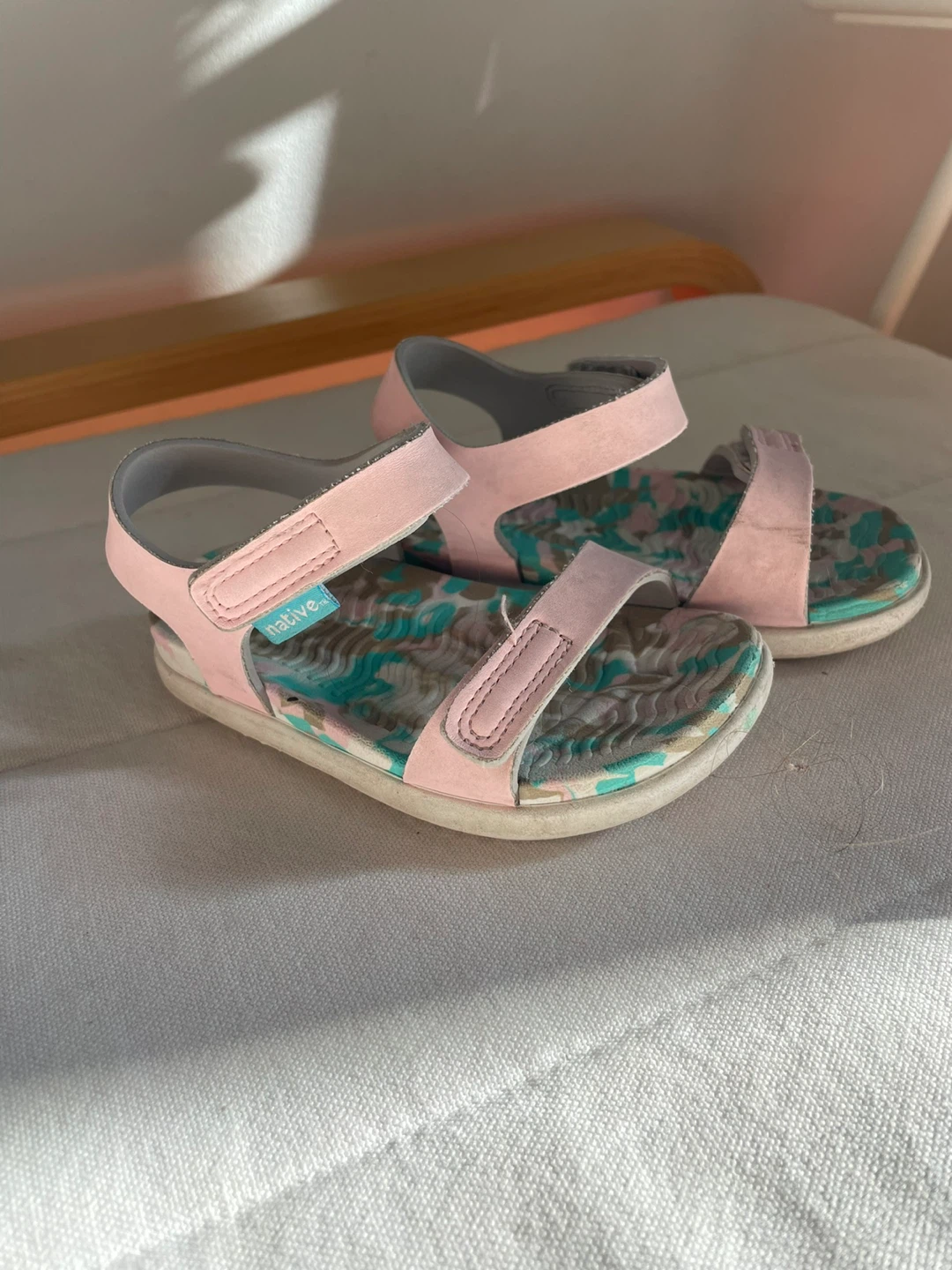 Native Pink Sandals toddler size 8