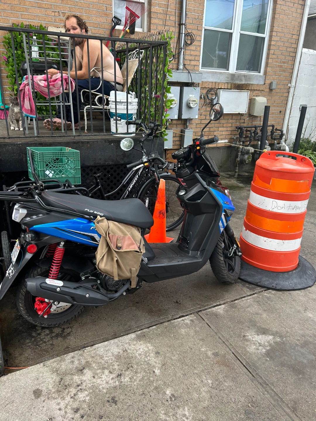 Blue and Black "FLY WING" Scooter