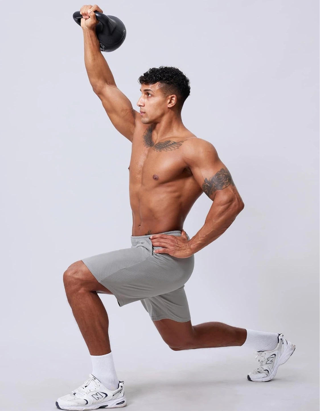Men's Gray Athletic Shorts（large） - photo 3