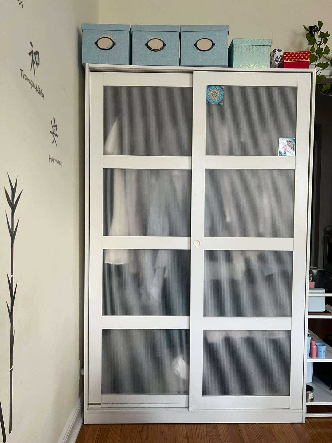 White Sliding Door Wardrobe - photo 2