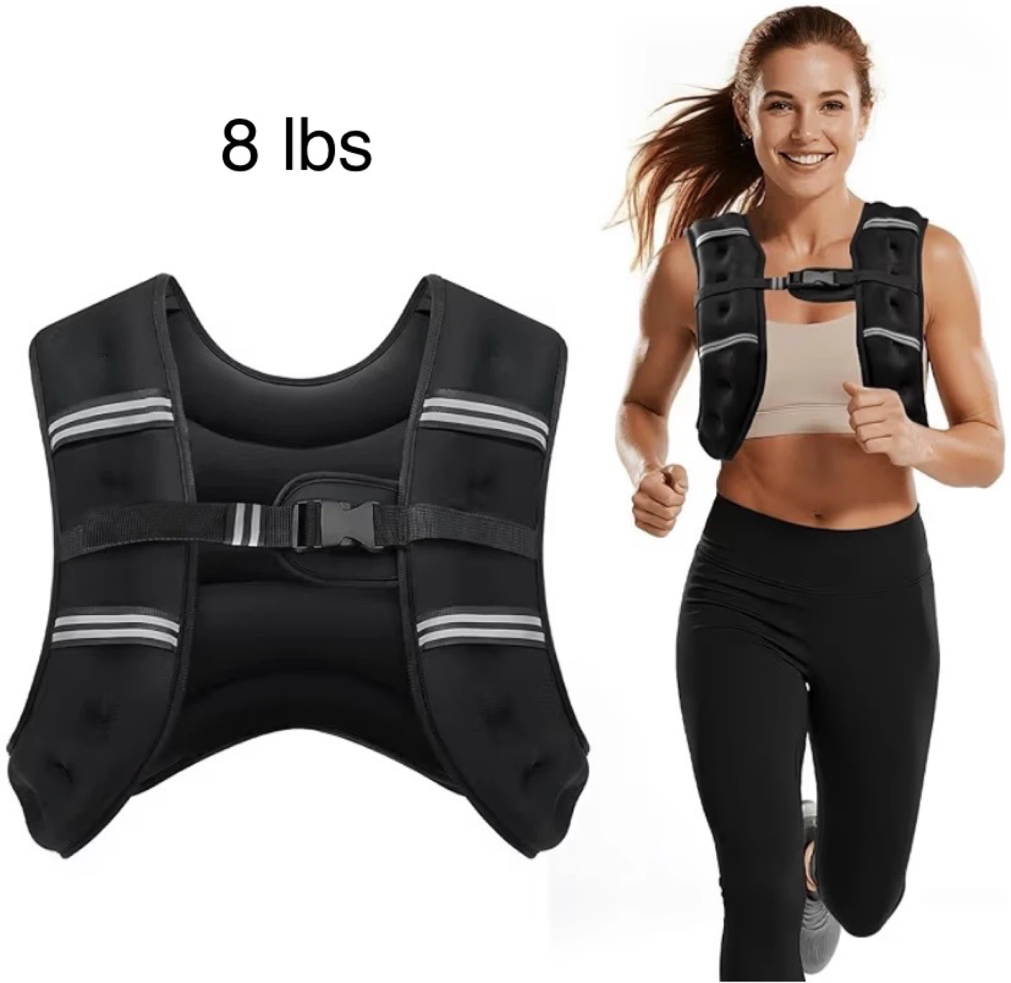 New Cavry 8lb Weighted Vest Iron Sand