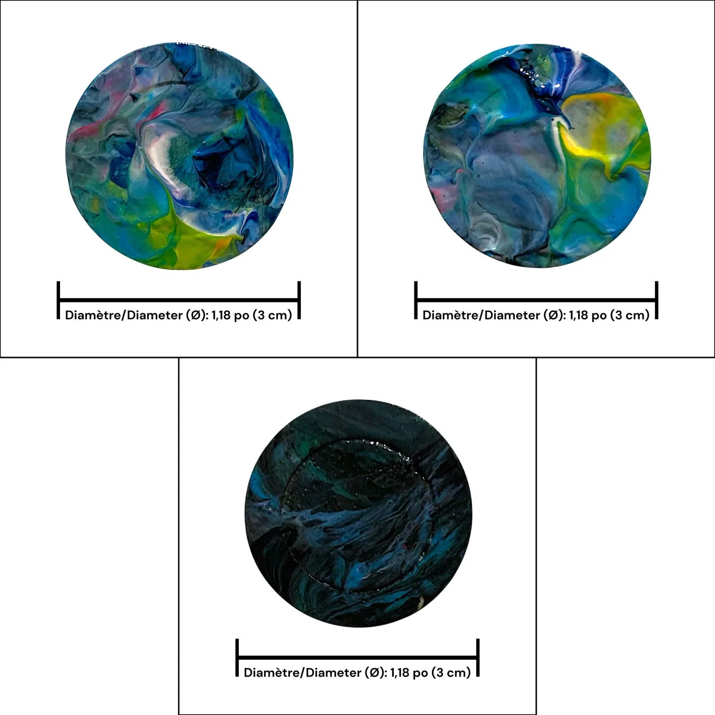 Kit d'aimants artisanaux abstrait - photo 3