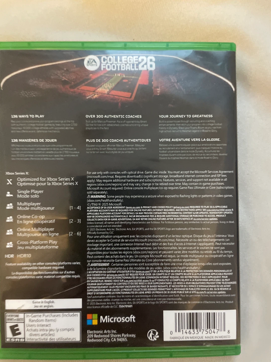 College football 26 Xbox series x - photo 2
