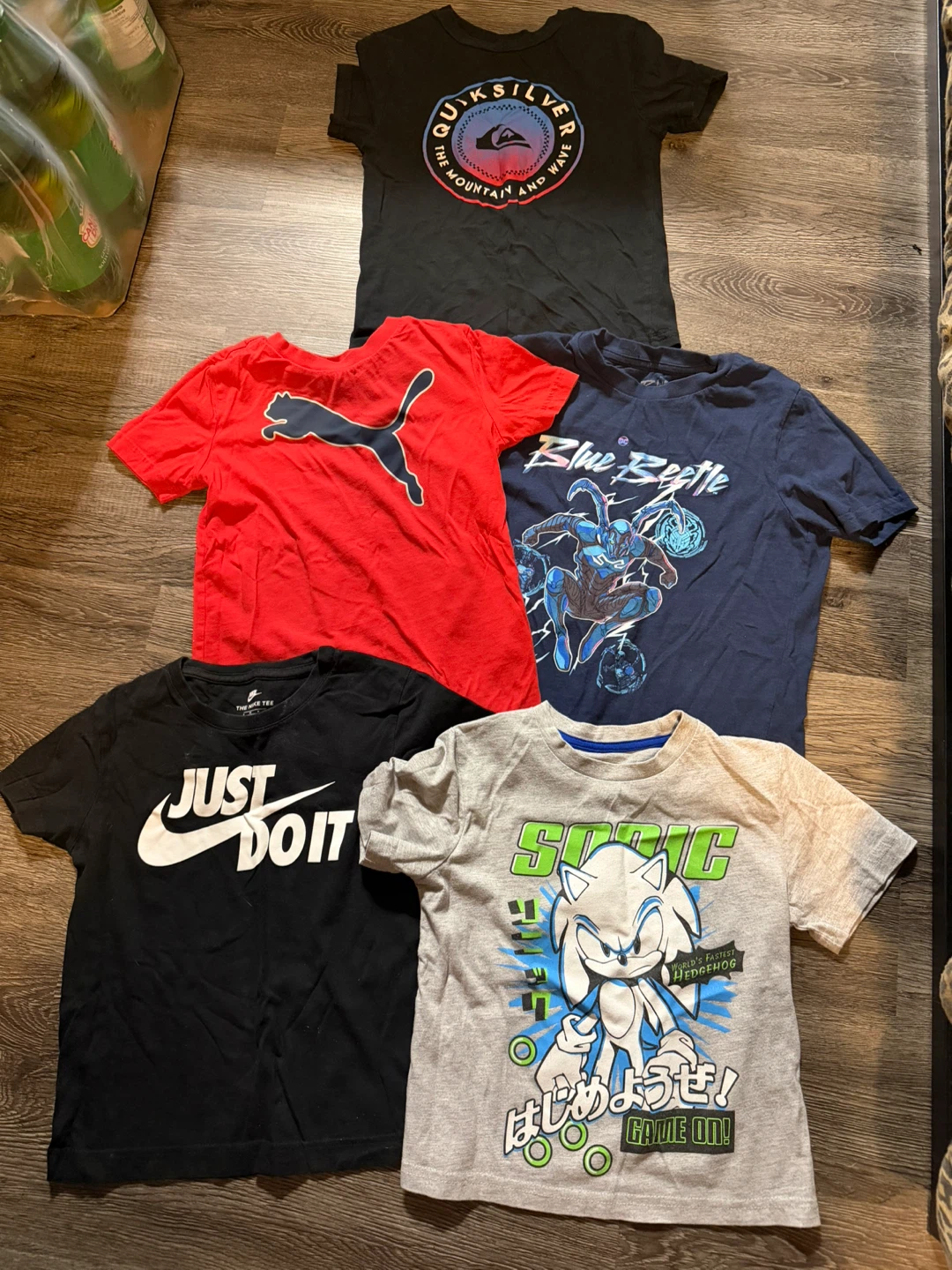 Boys T-Shirts Sonic, Puma, Nike, Quiksilver, Blue Beetle