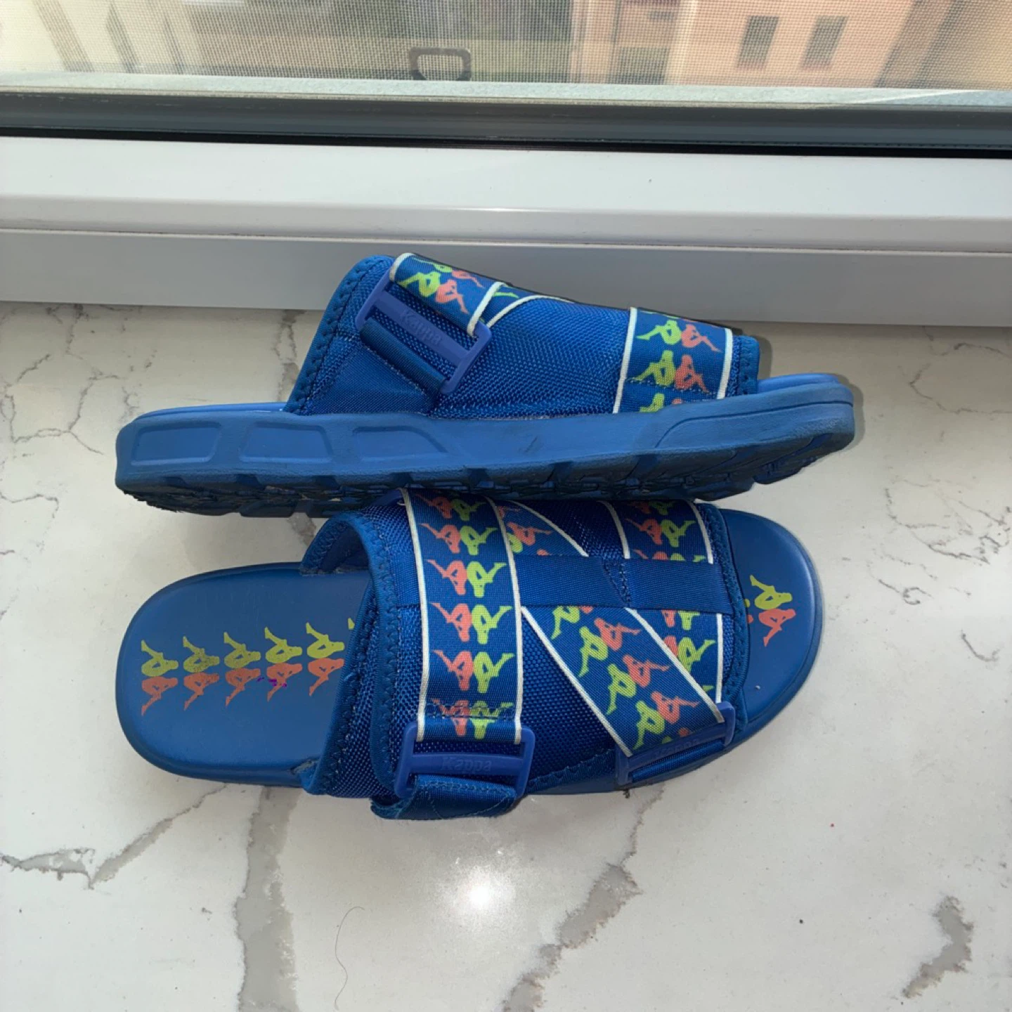 Kappa Blue Logo Slides Sandals 6.5 - photo 3