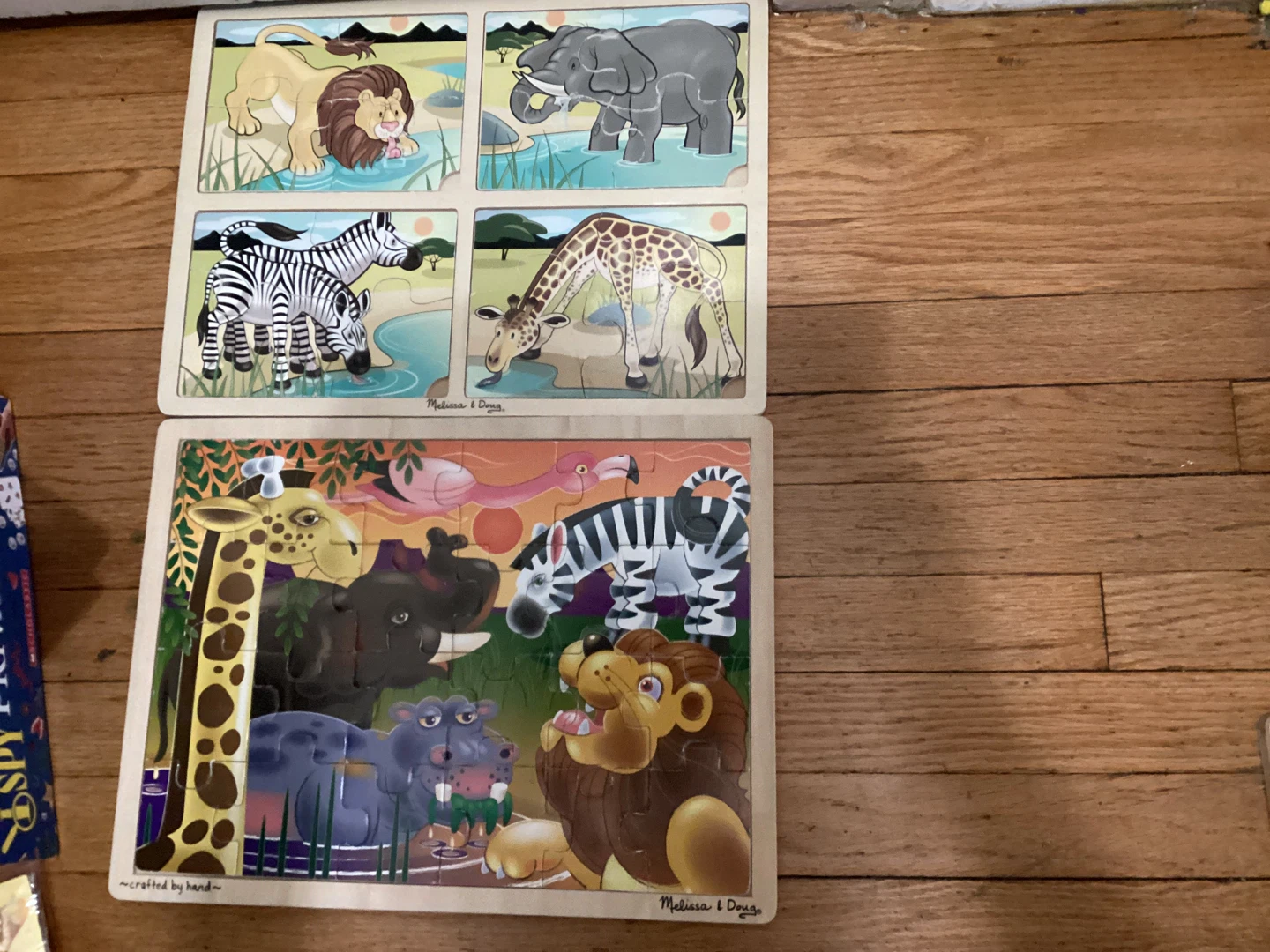 Melissa & Doug Wooden Puzzles - Safari Animals