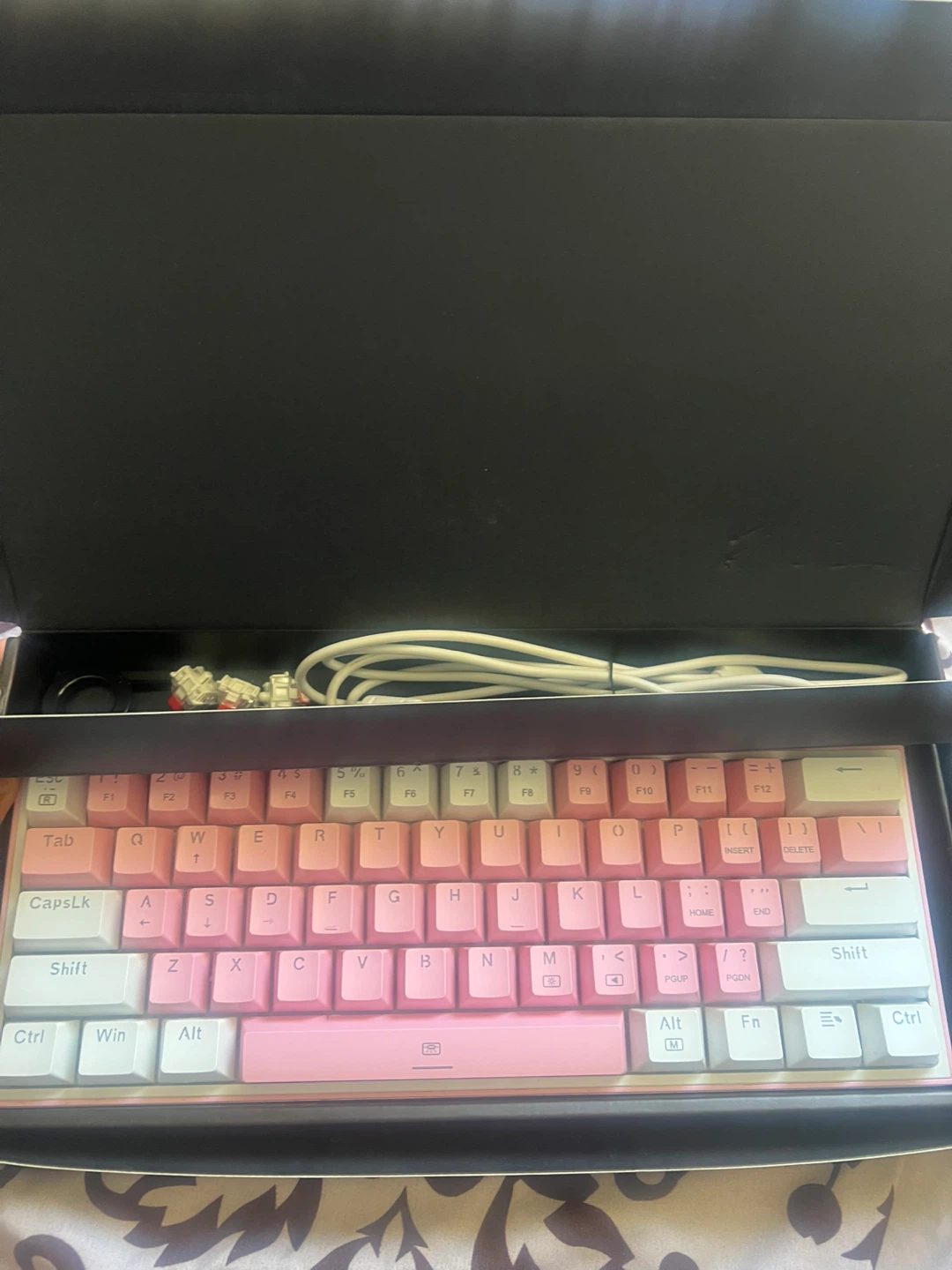 Redragon 617 fizz Pink Mechanical Keyboard with USB Cable - photo 2