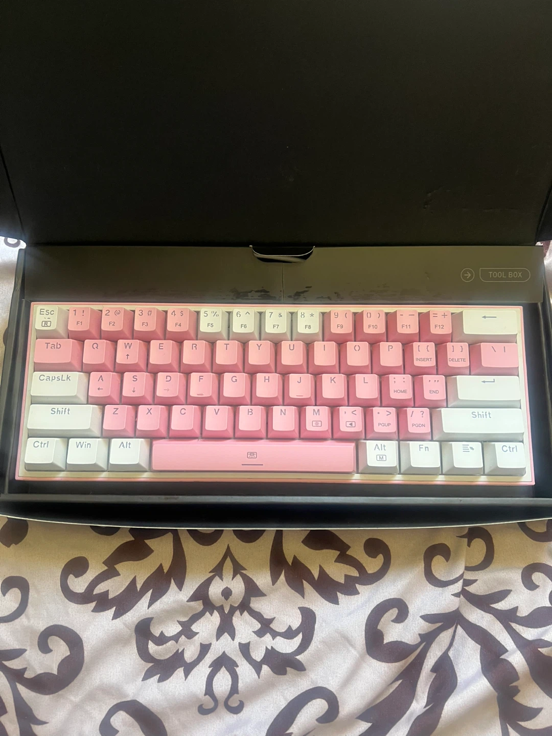 Redragon 617 fizz Pink Mechanical Keyboard with USB Cable - photo 4