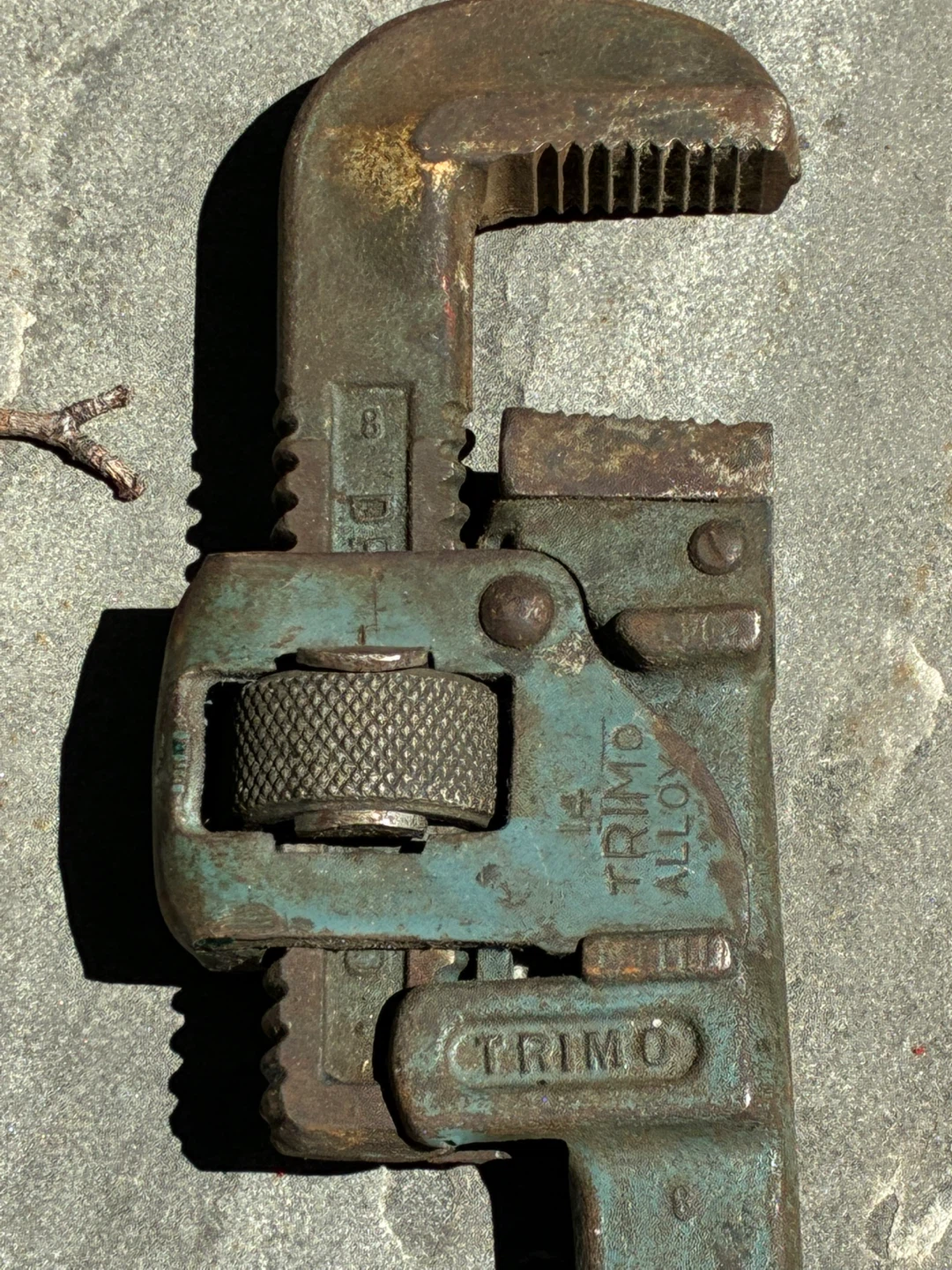 Vintage tool 14" Pipe Wrench TRIMO steel Drop Forged plumbing