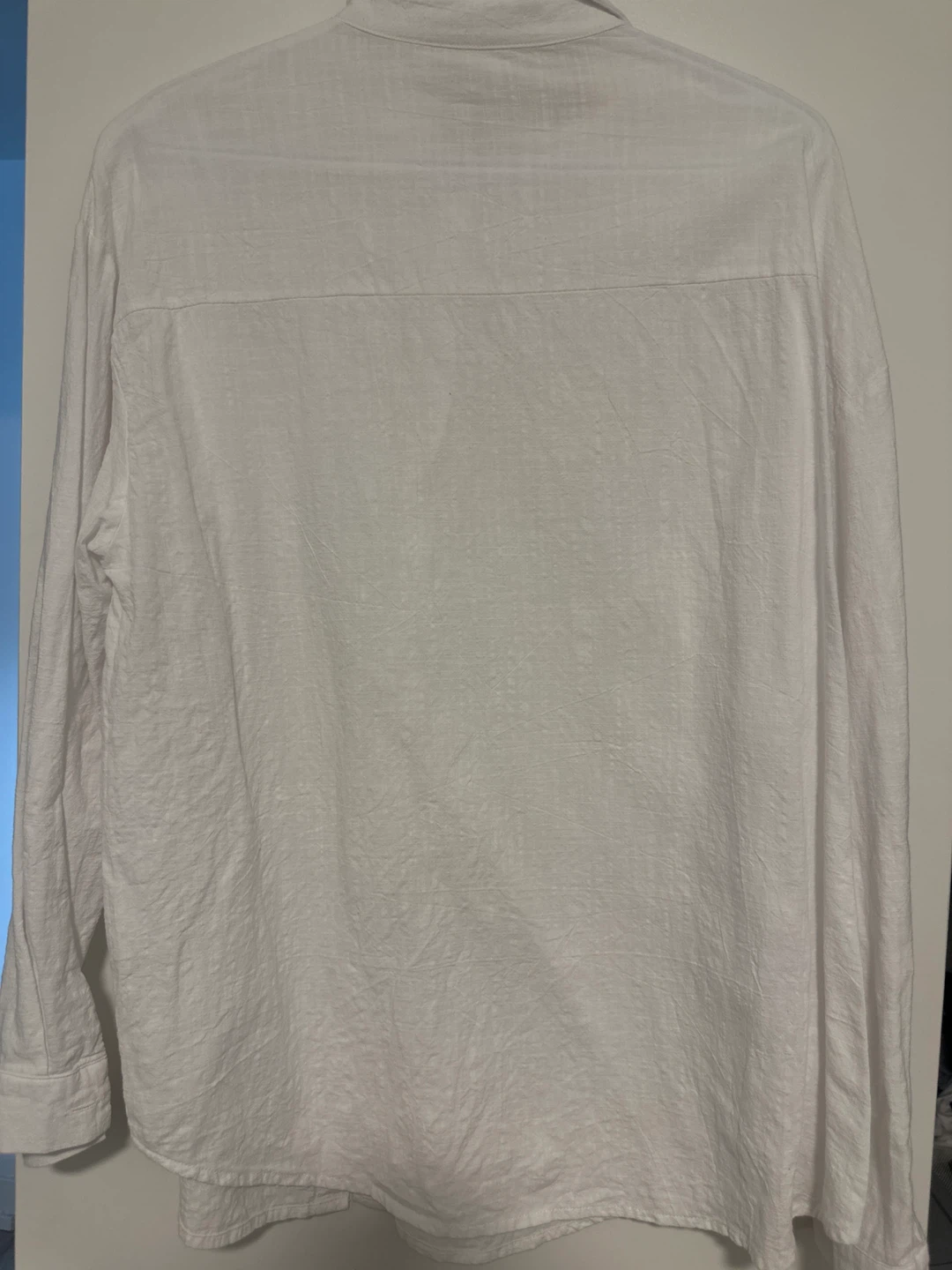 White button up long sleeve - linen - photo 2