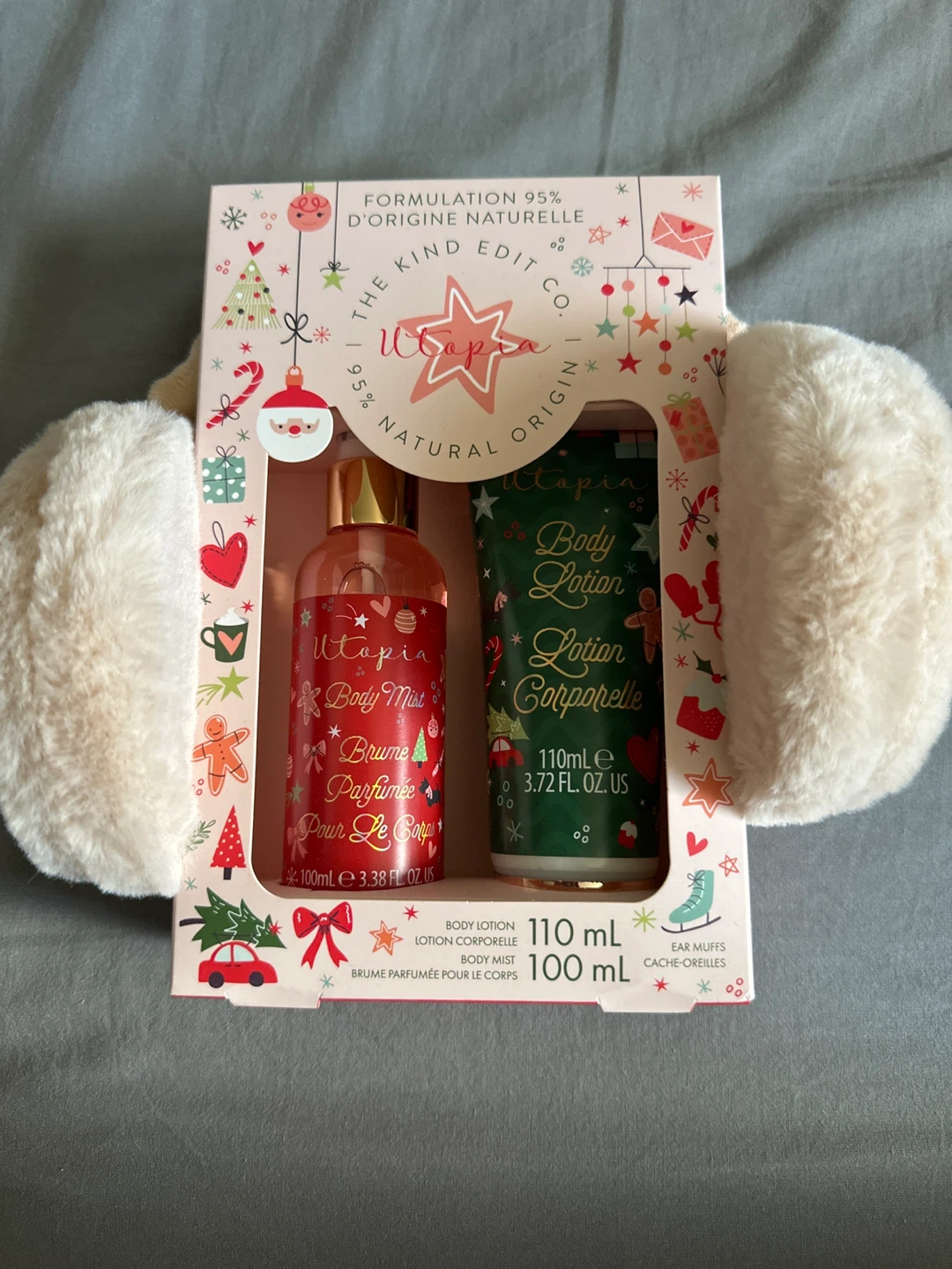 Utopia Body Mist & Lotion Set with Ear Muffs