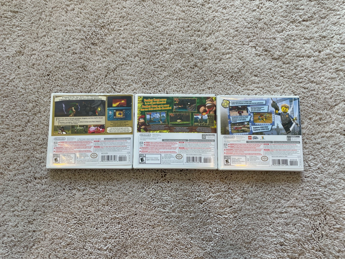 Nintendo 3DS Games: Zelda, Donkey Kong, Lego City - photo 2