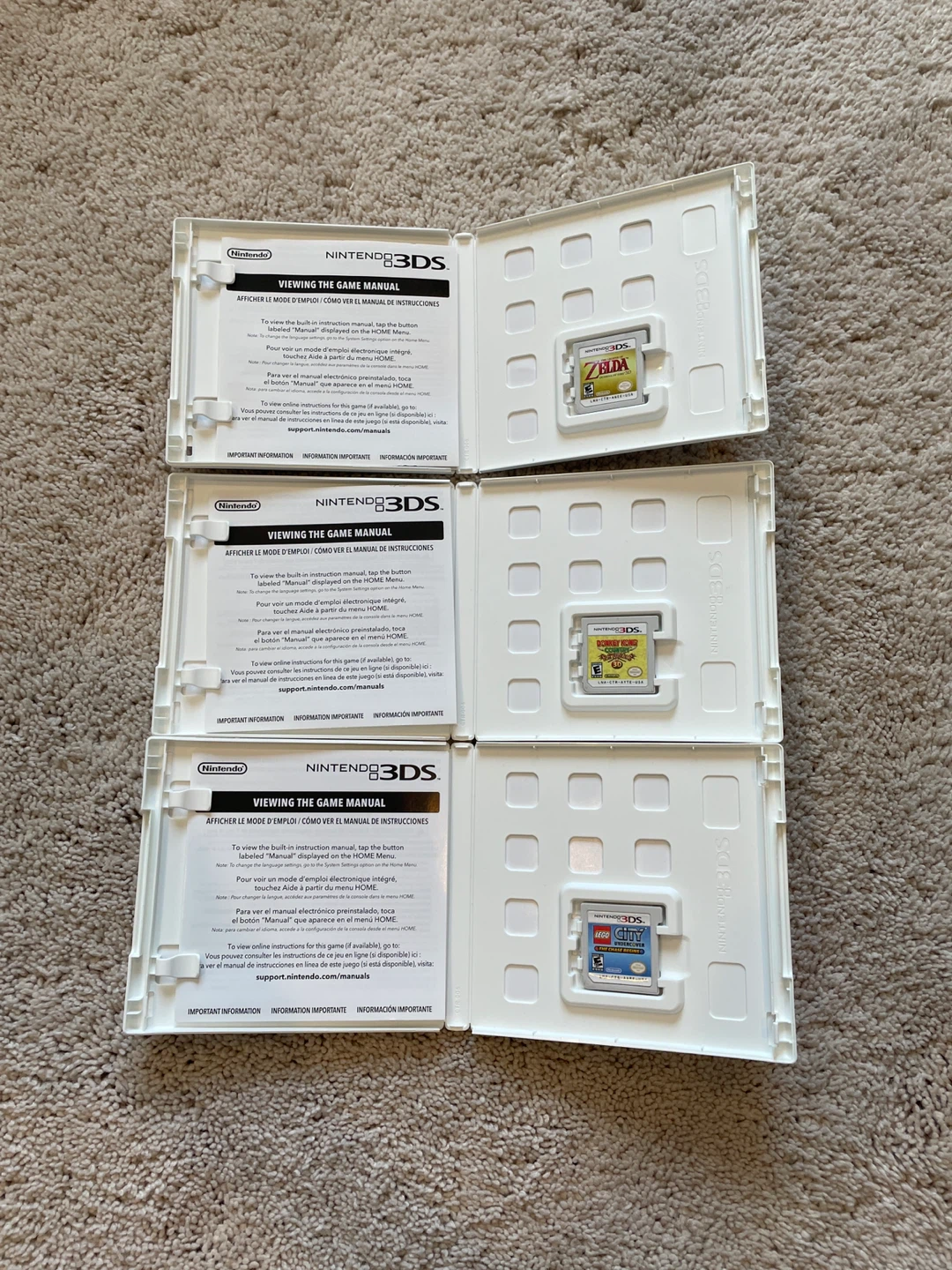 Nintendo 3DS Games: Zelda, Donkey Kong, Lego City - photo 3
