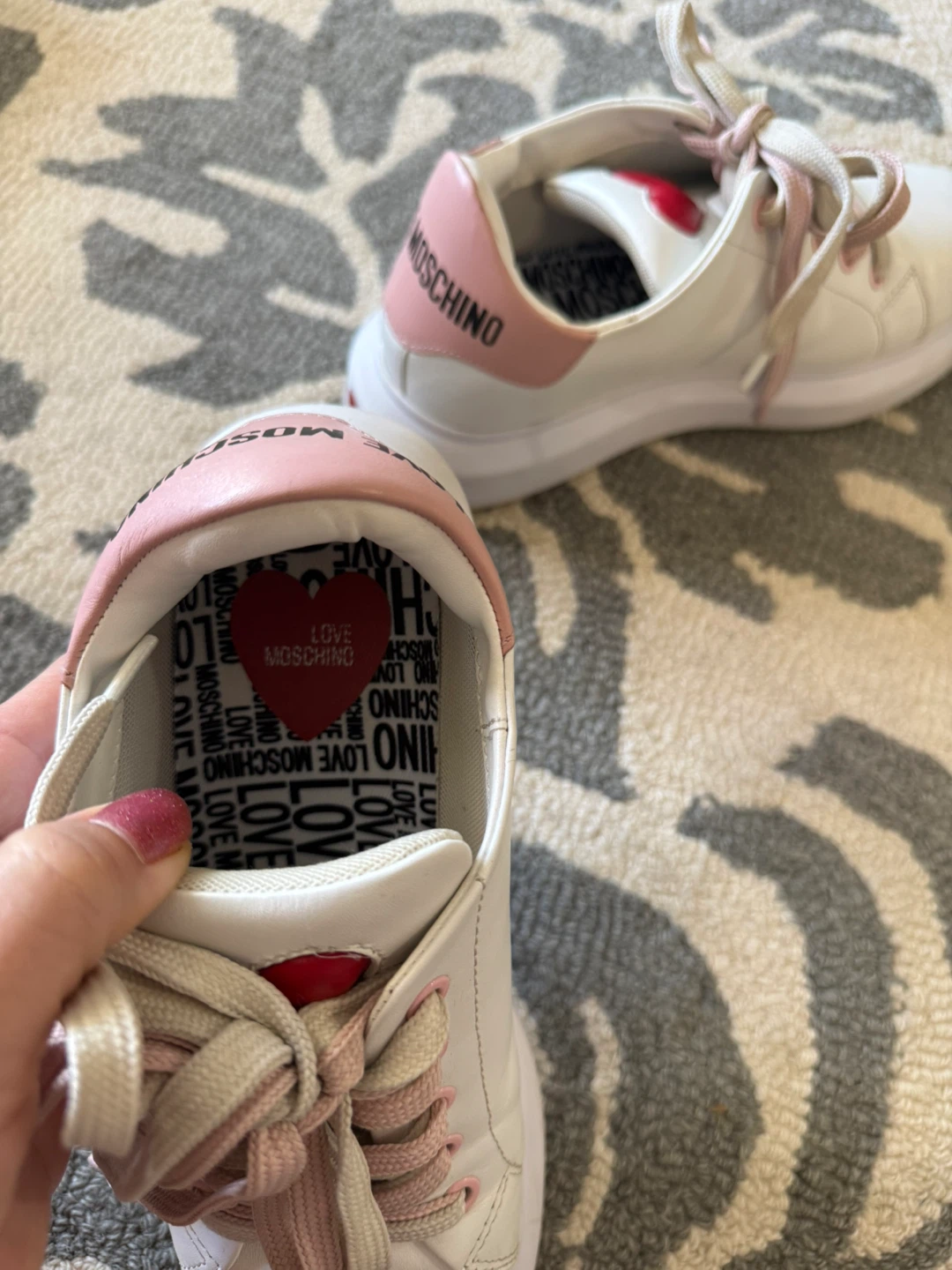 Love Moschino White Leather Sneakers - photo 4