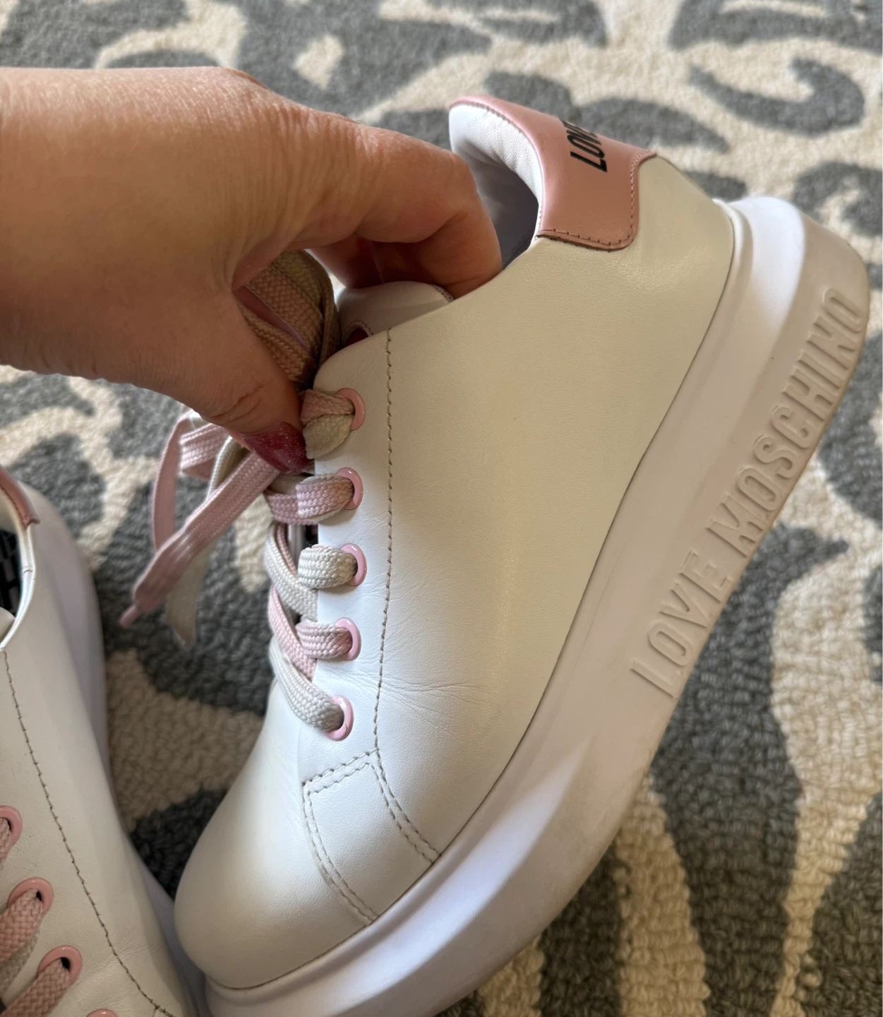 Love Moschino White Leather Sneakers - photo 5