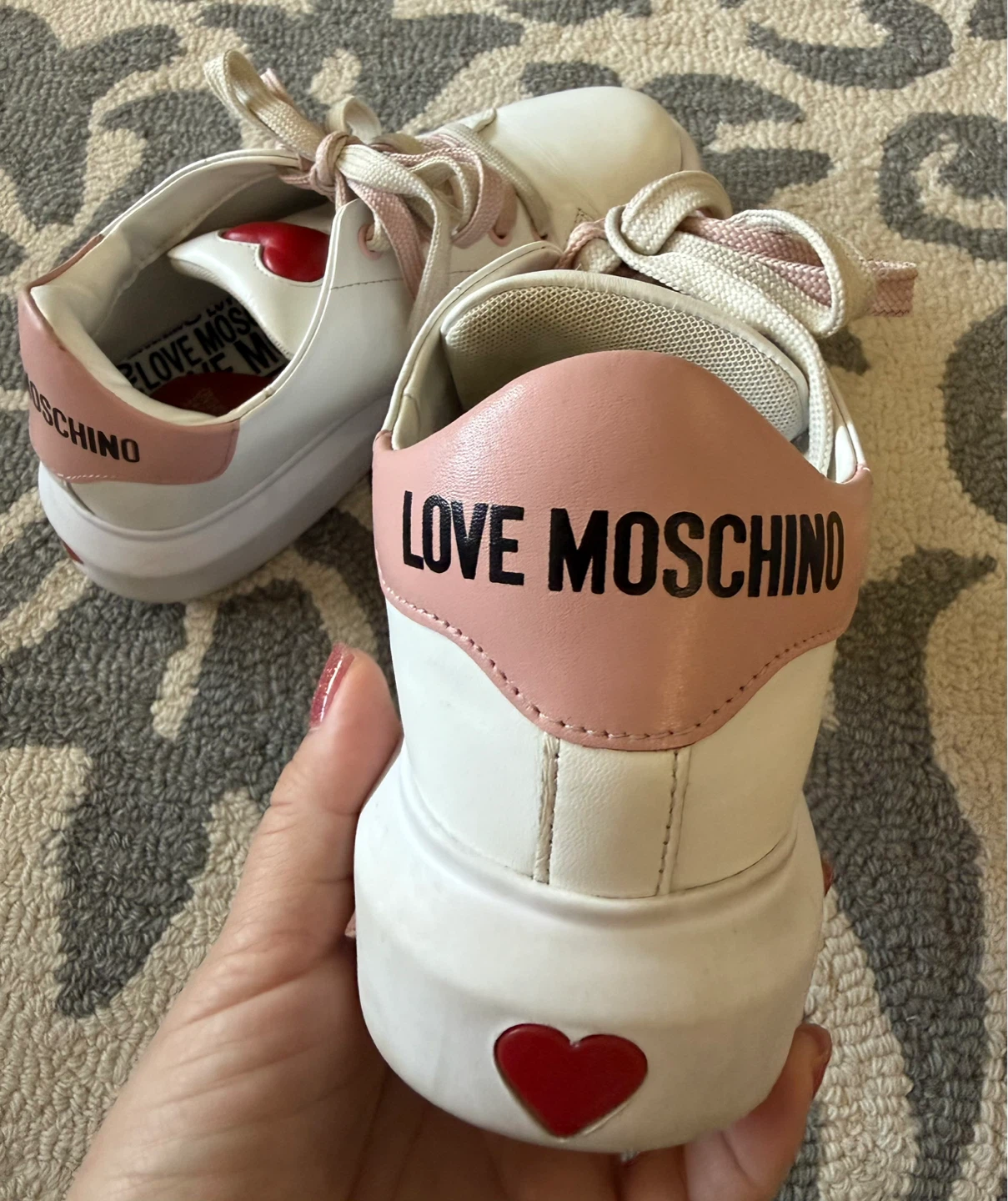 Love Moschino White Leather Sneakers - photo 2