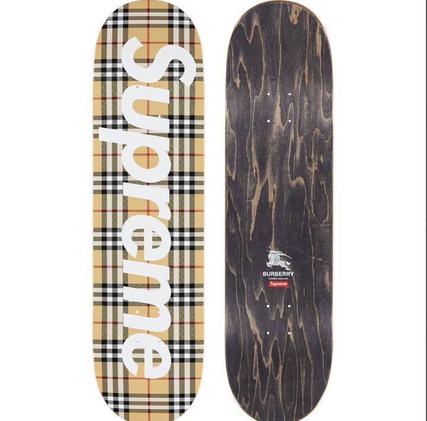 Supreme x Burberry Skateboard Deck