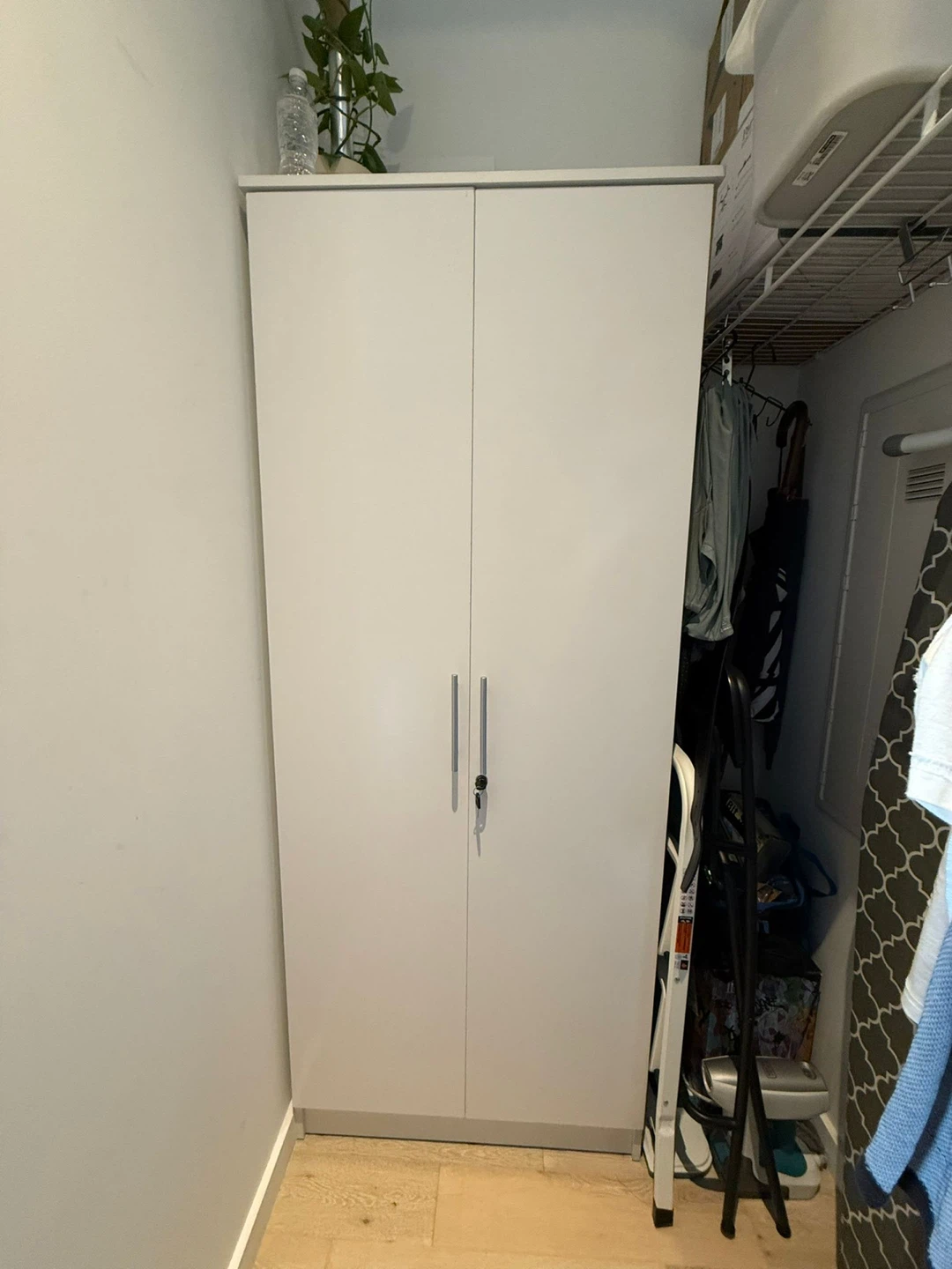 White Two-Door Wardrobe