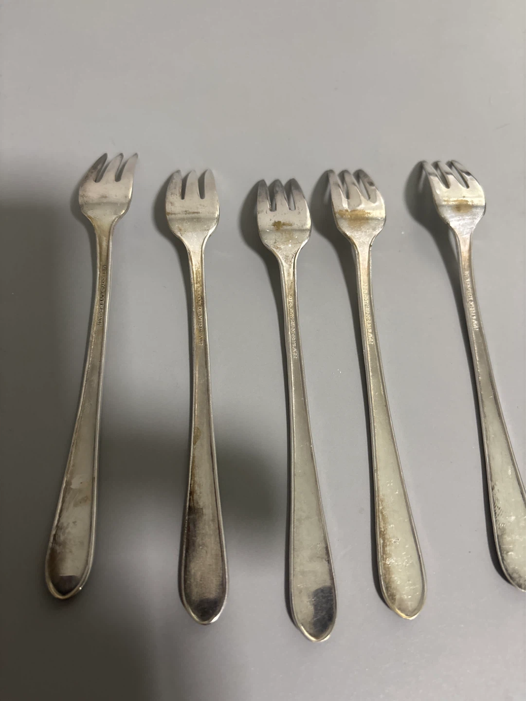 Vintage Melody Silver Plate Forks (Set of 5) - photo 2