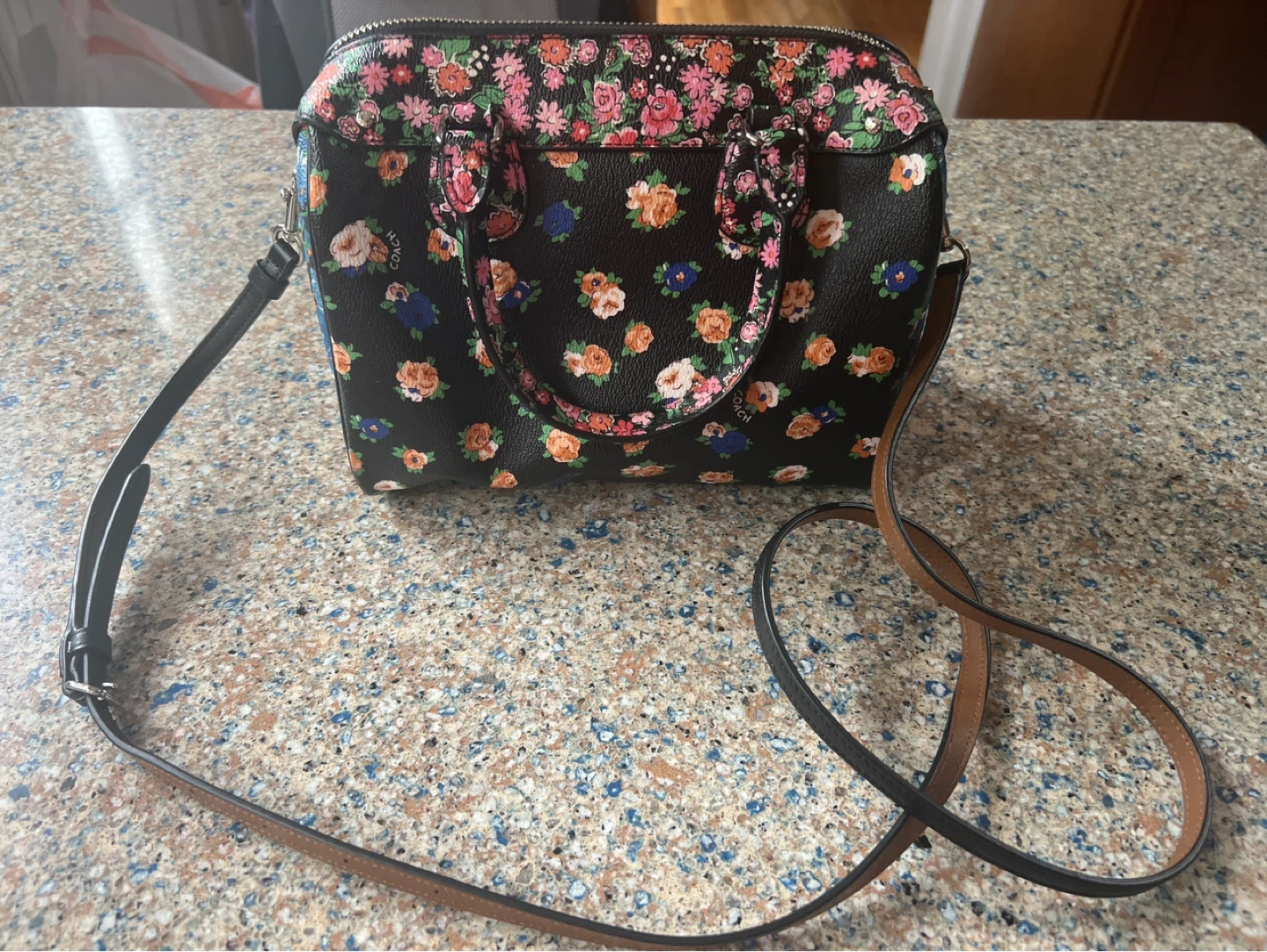 Coach Floral Print Satchel Bag - photo 2