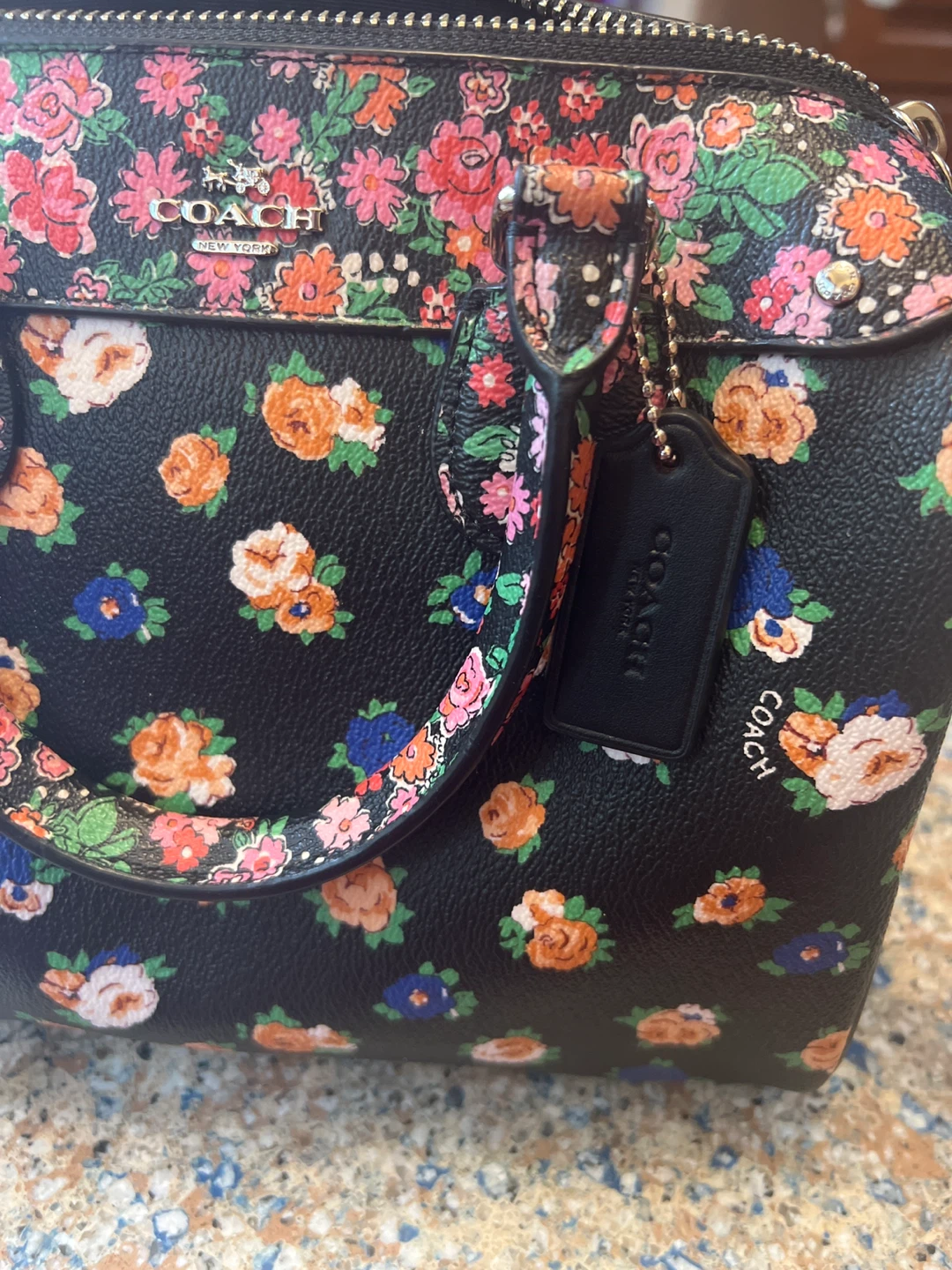 Coach Floral Print Satchel Bag - photo 4