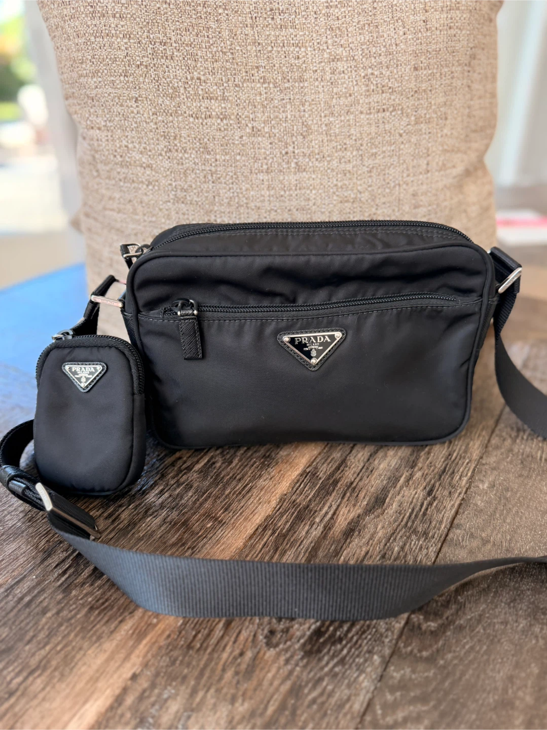 Prada Nylon Bag with Pouch
