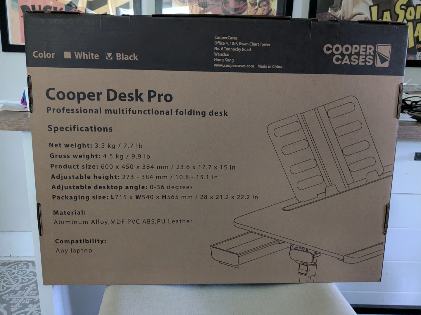 Cooper Cases Cooper Desk Pro Multifunctional Folding Desk - photo 2