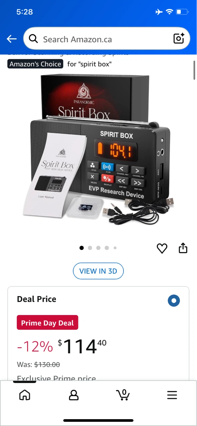 PARANORMIC Spirit Box Ghost Hunting Equipment Kit