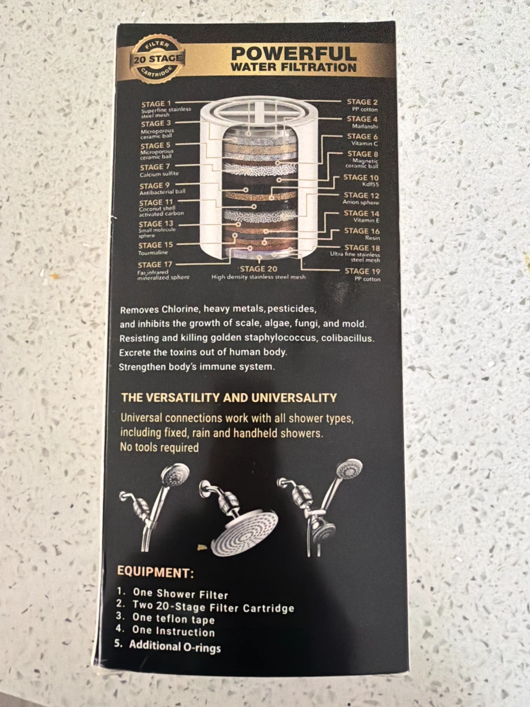 AquaHomeGroup Universal High Performance Shower Filter - photo 3