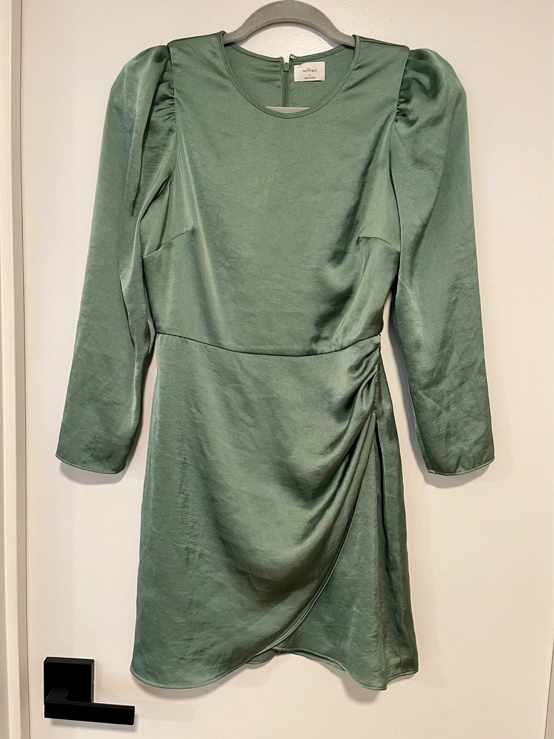 Green Wilfred Satin Dress
