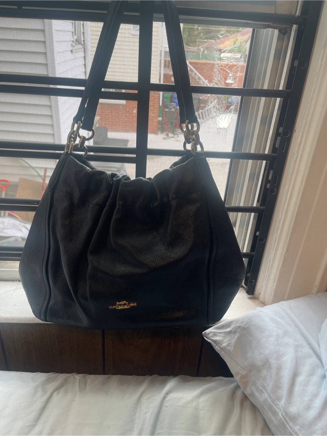 Coach Black Leather Shoulder Bag - photo 3